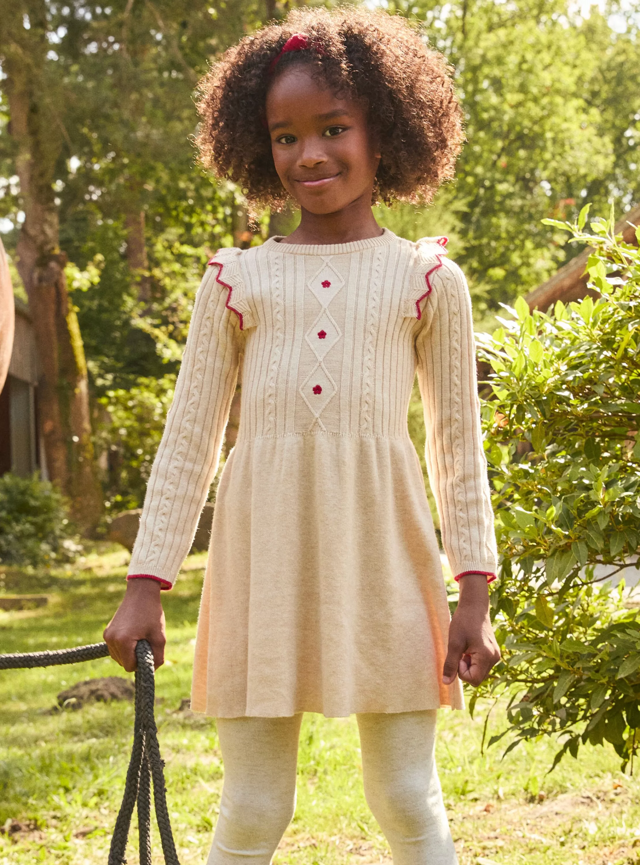Best Sale Sergent Major Robe en maille brodée