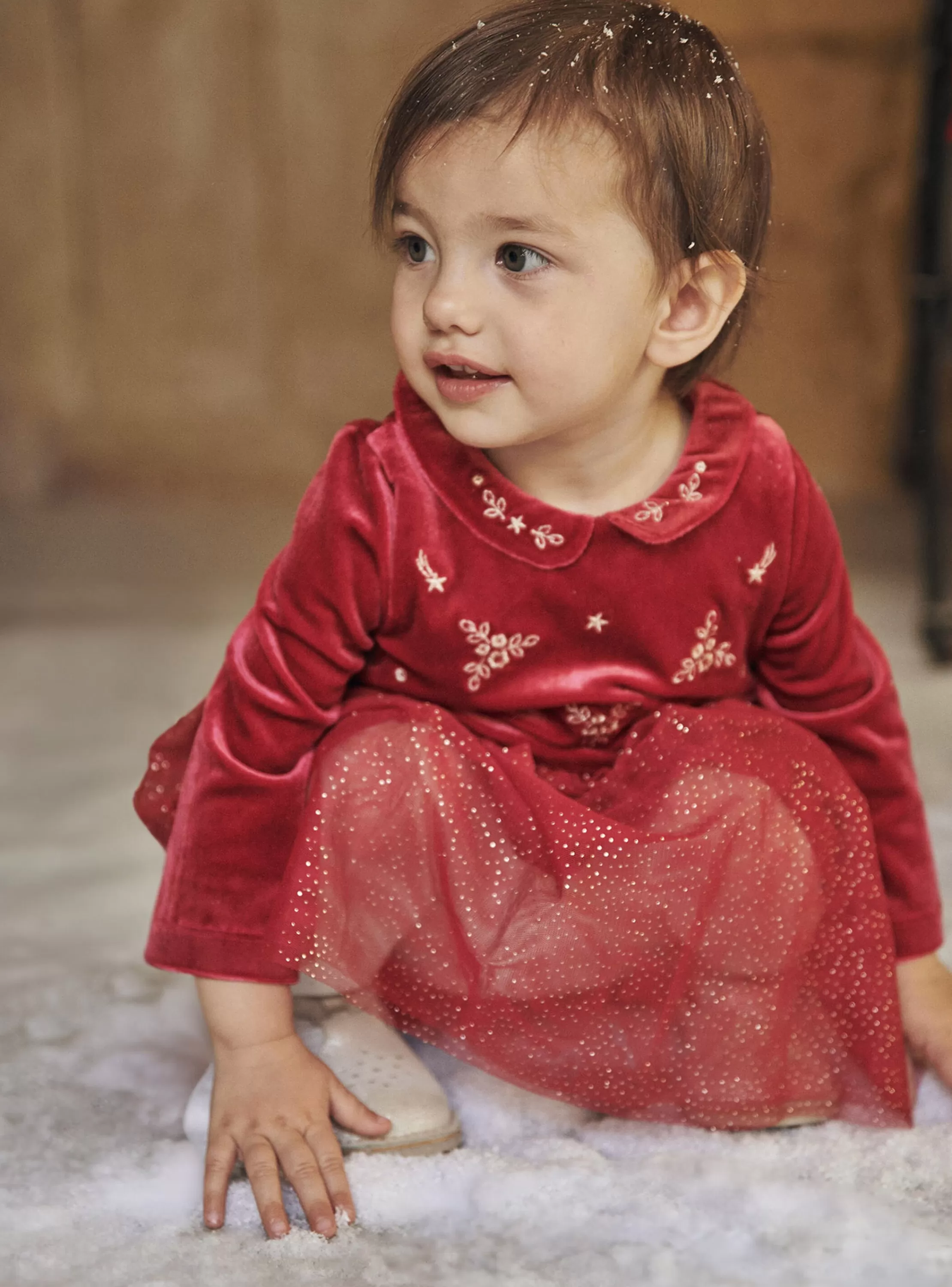 Cheap Sergent Major Robe fantaisie en velours et en tulle