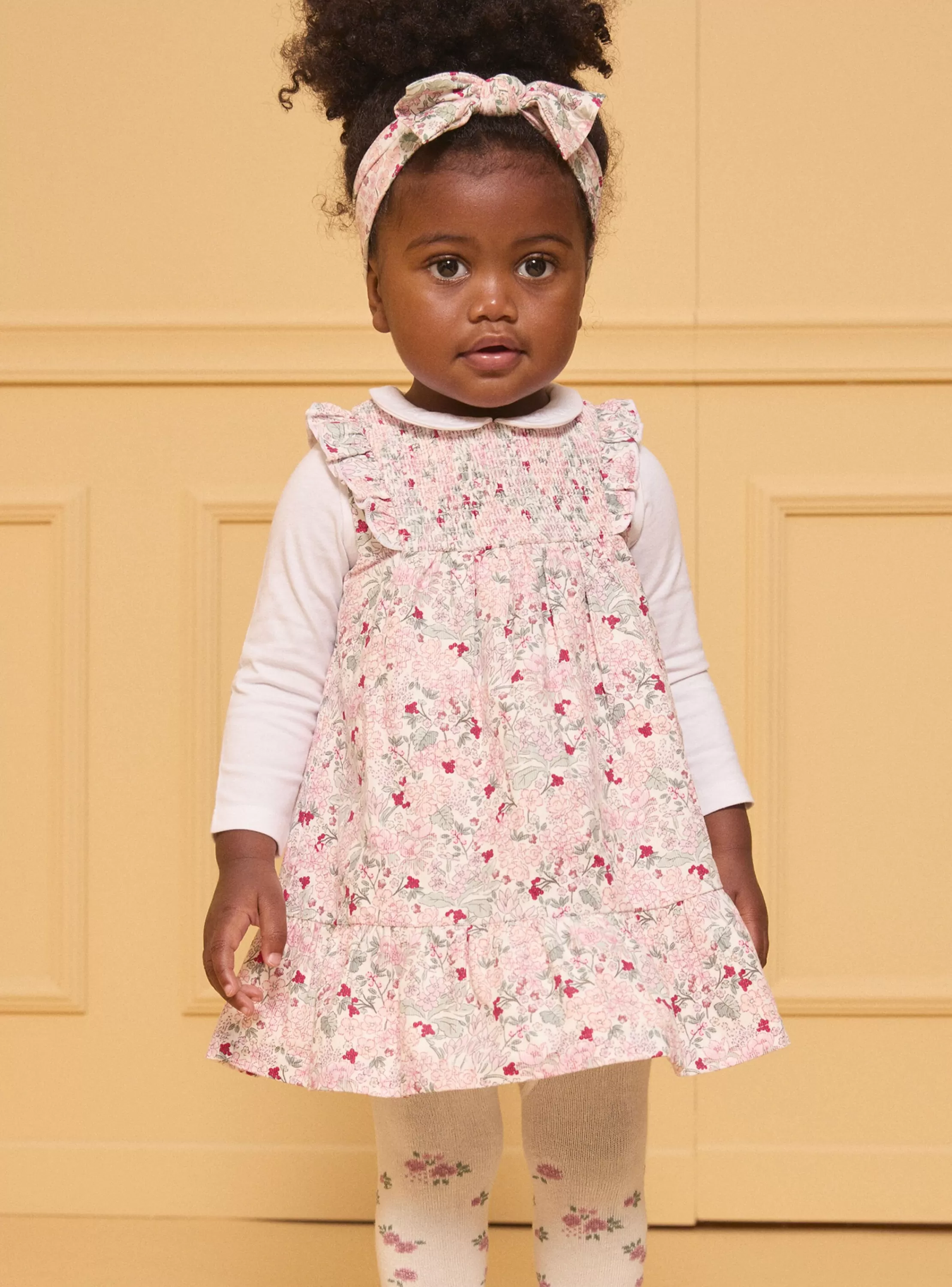 Best Sale Sergent Major Robe fleuri à smocks