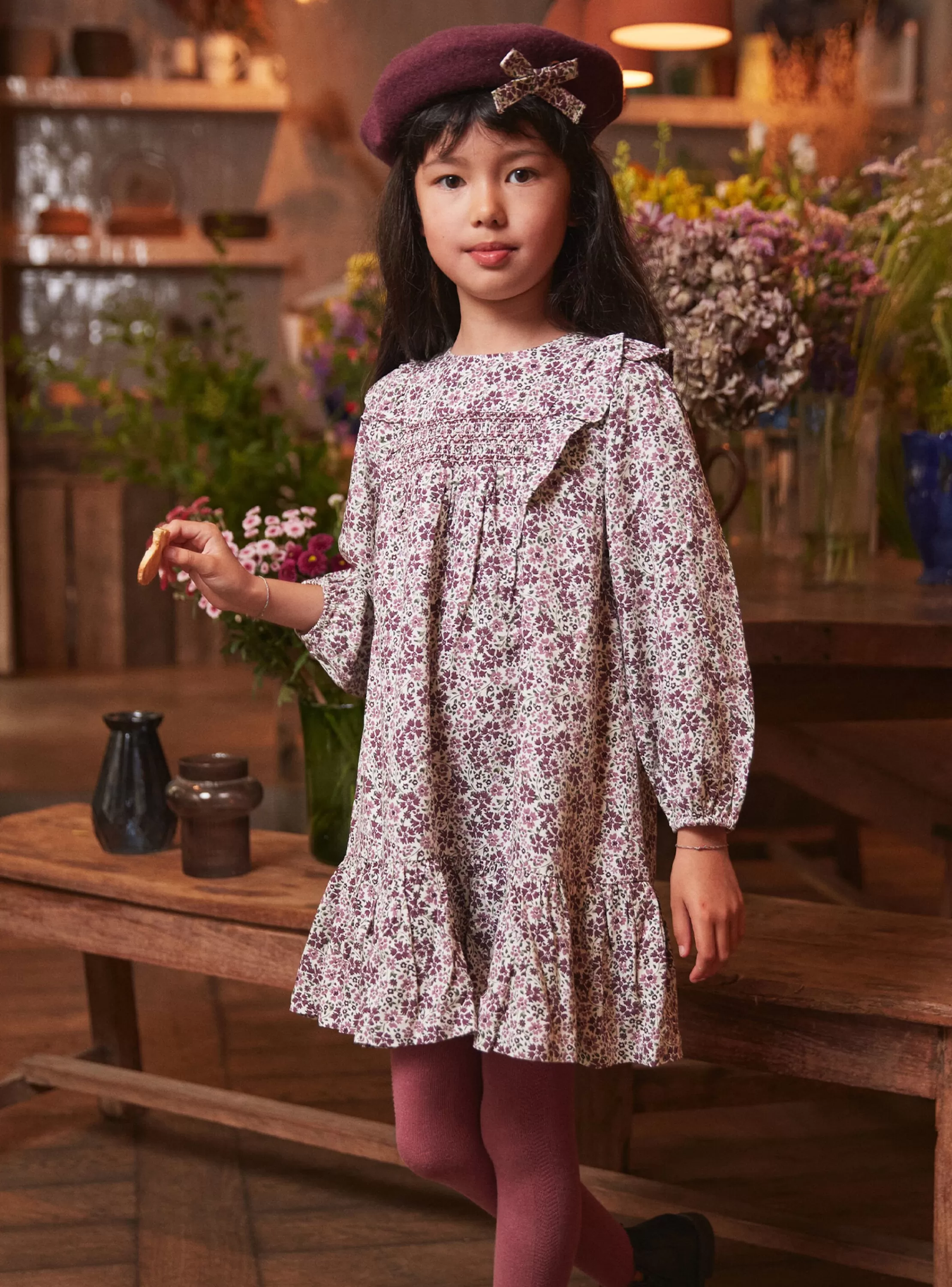 Discount Sergent Major Robe fleurie à volants