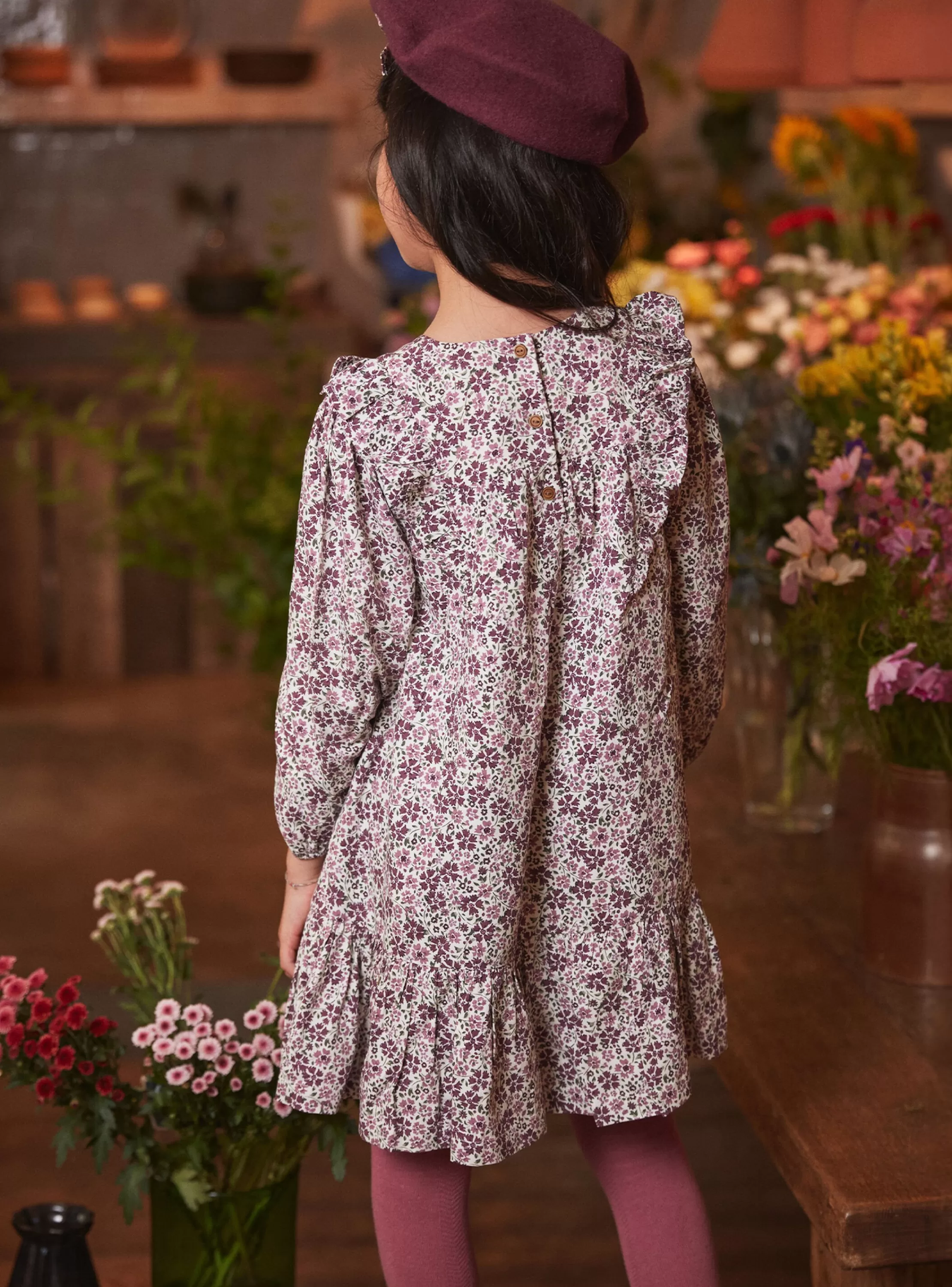 Discount Sergent Major Robe fleurie à volants