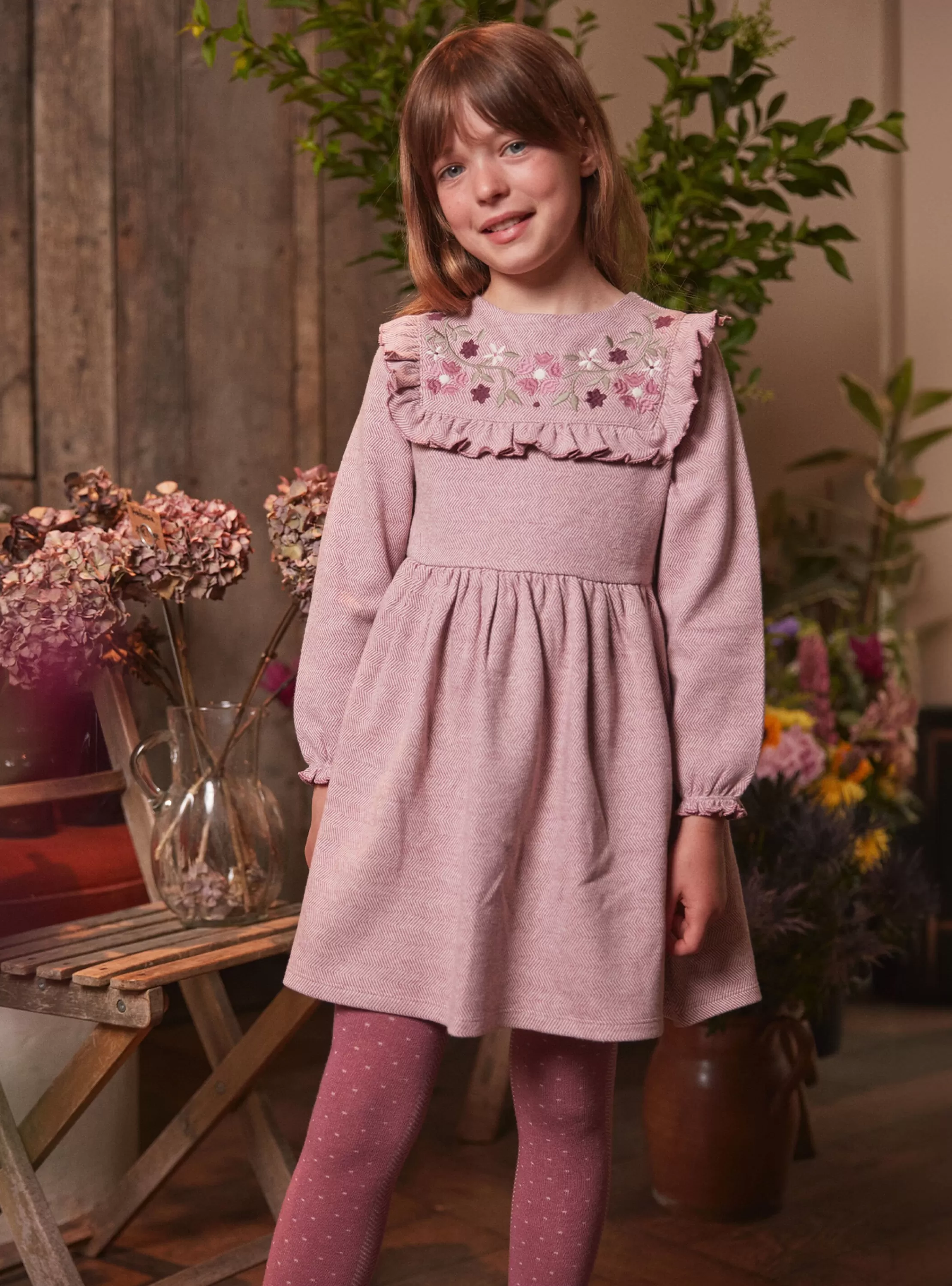 Cheap Sergent Major Robe parme brodée