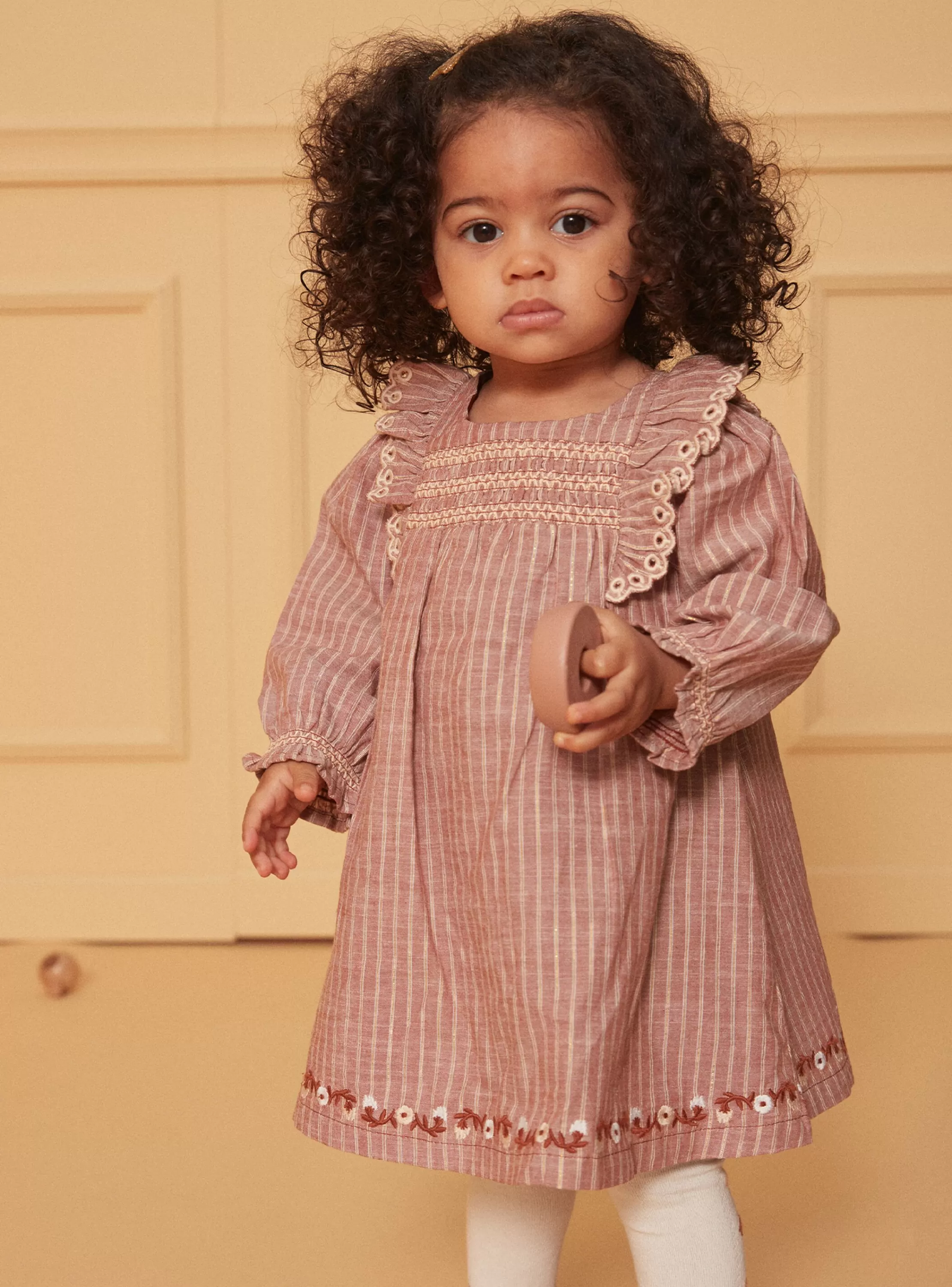 Cheap Sergent Major Robe rayée avec fils métallisés