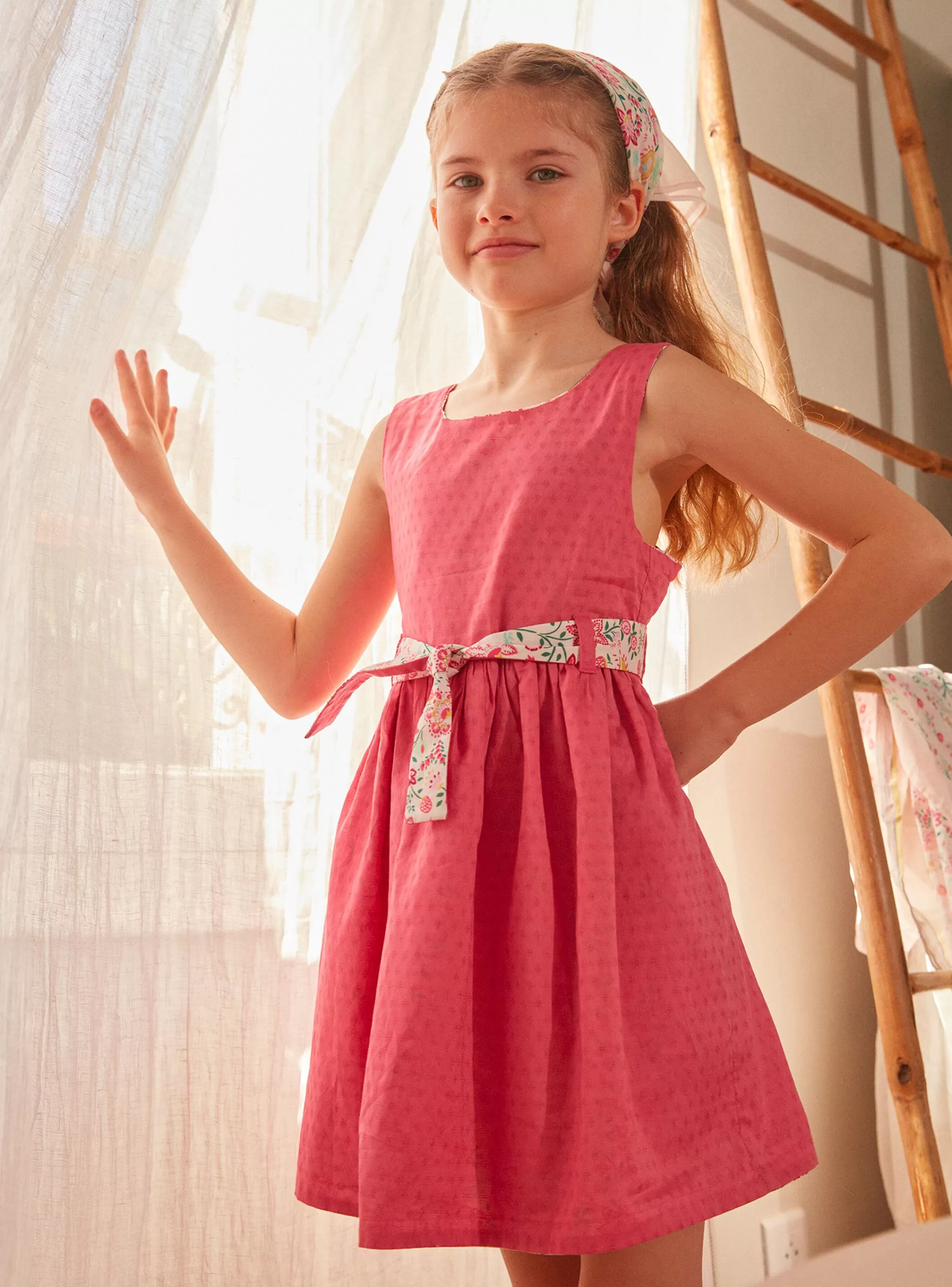Best Sale Sergent Major Robe rose réversible