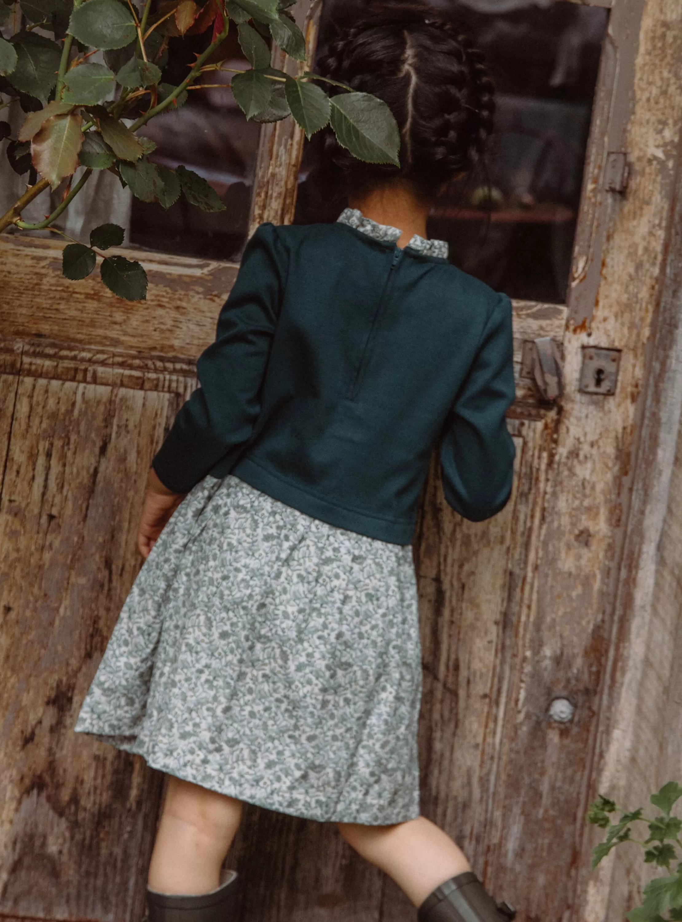 Sale Sergent Major Robe vert émeraude à manches longues