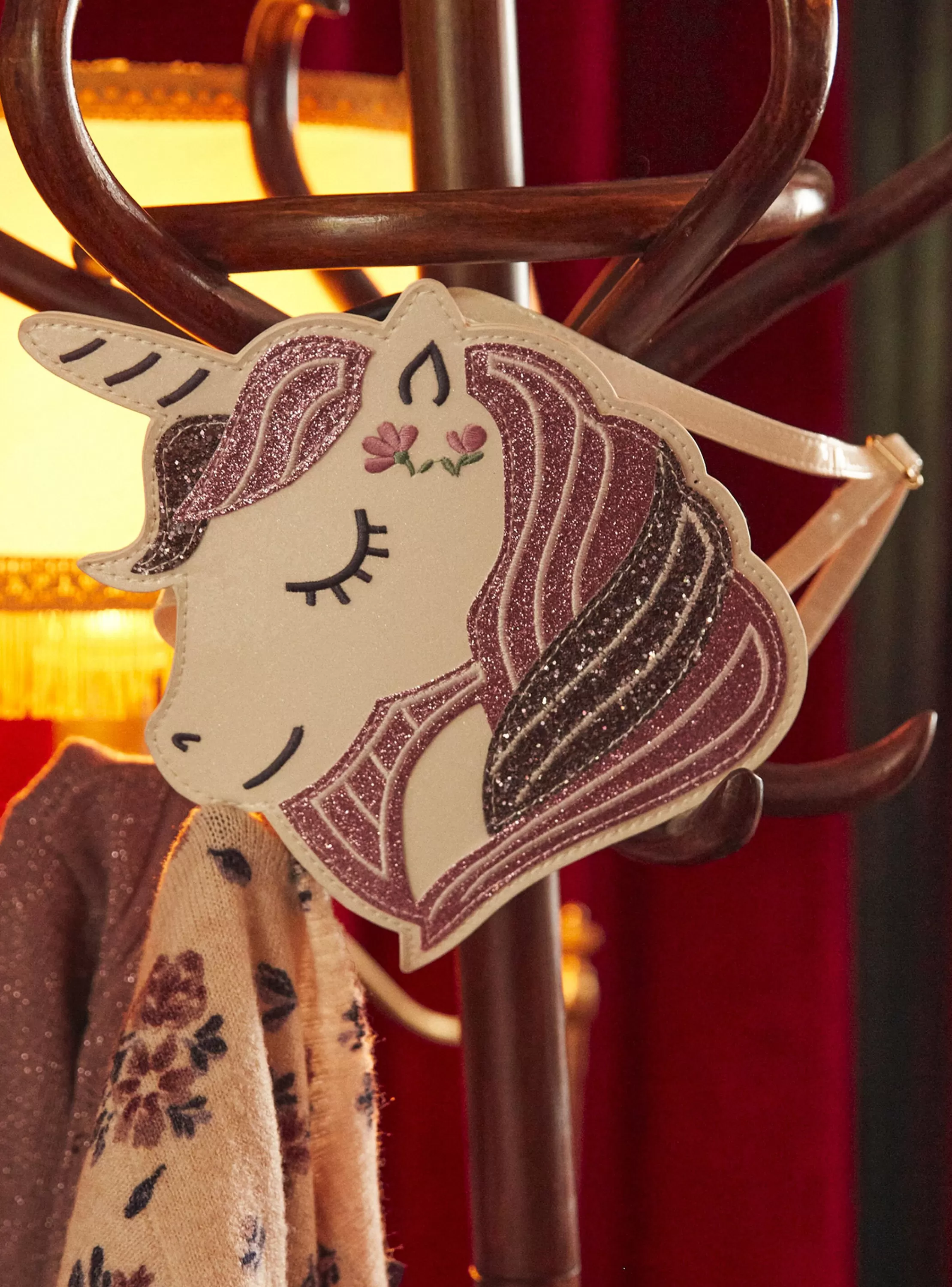 Cheap Sergent Major Sac licorne à paillettes écru