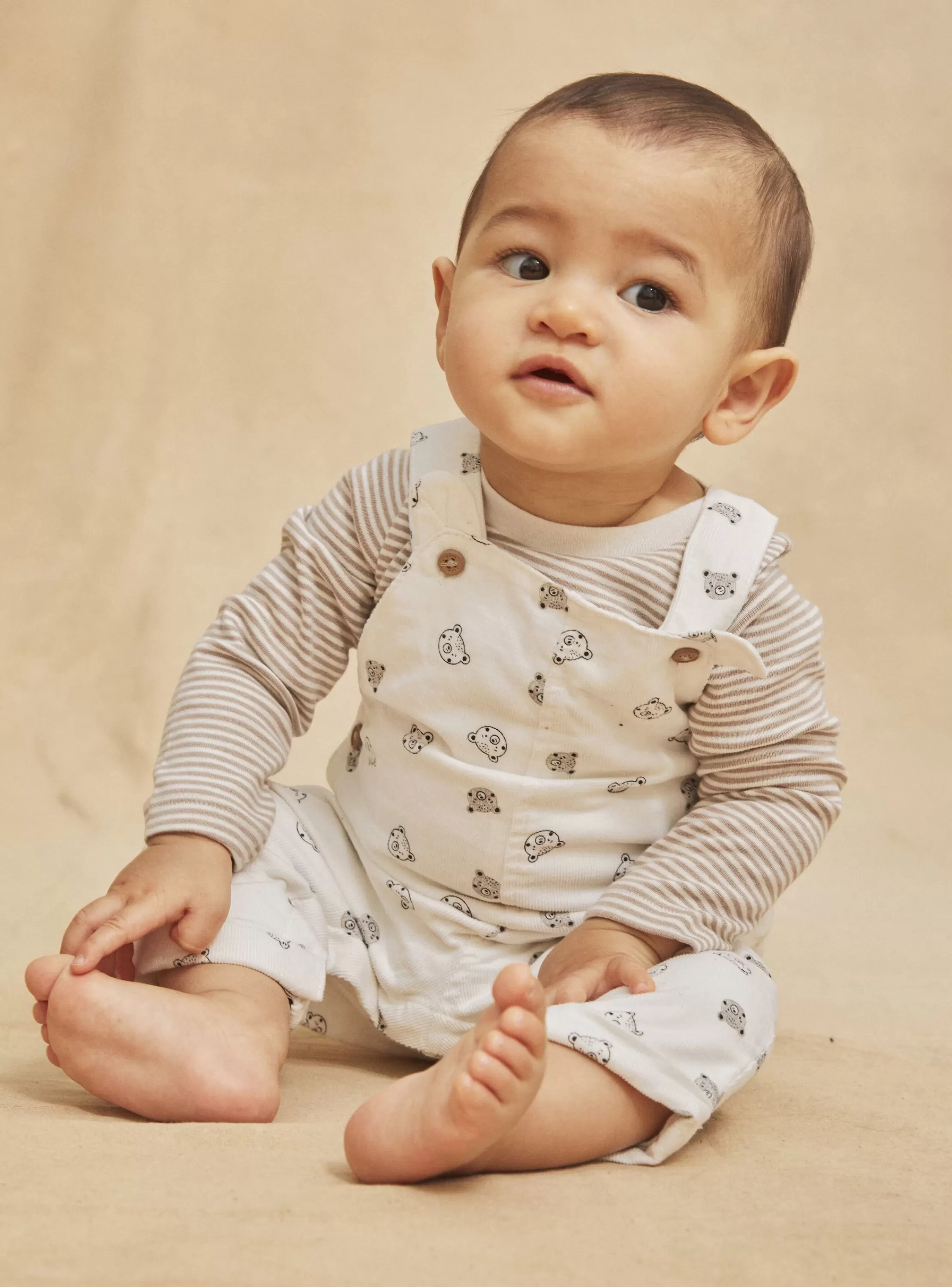 Cheap Sergent Major Salopette blanche à imprimé ourson