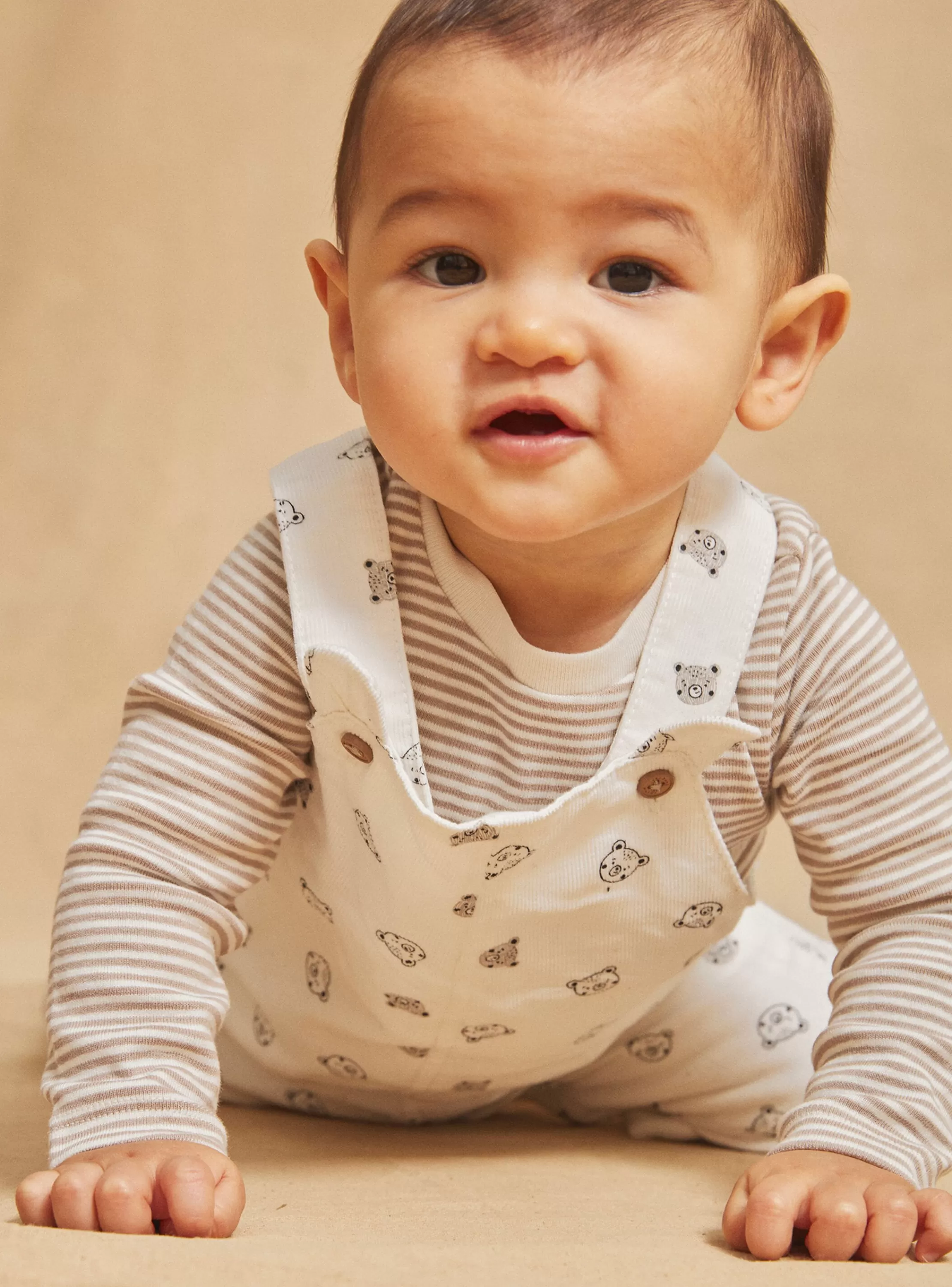 Cheap Sergent Major Salopette blanche à imprimé ourson