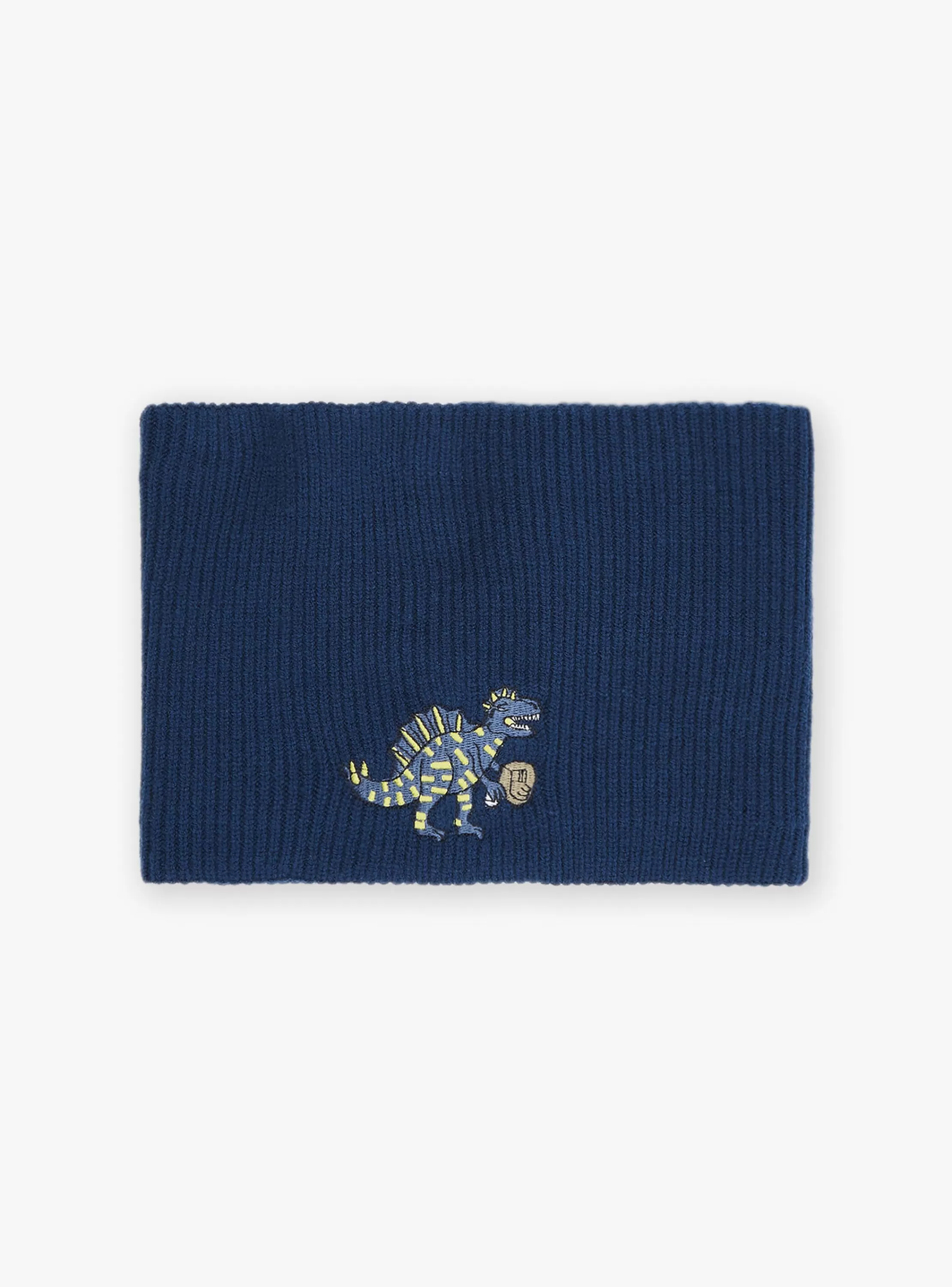 Online Sergent Major Snood bleu pétrole en tricot