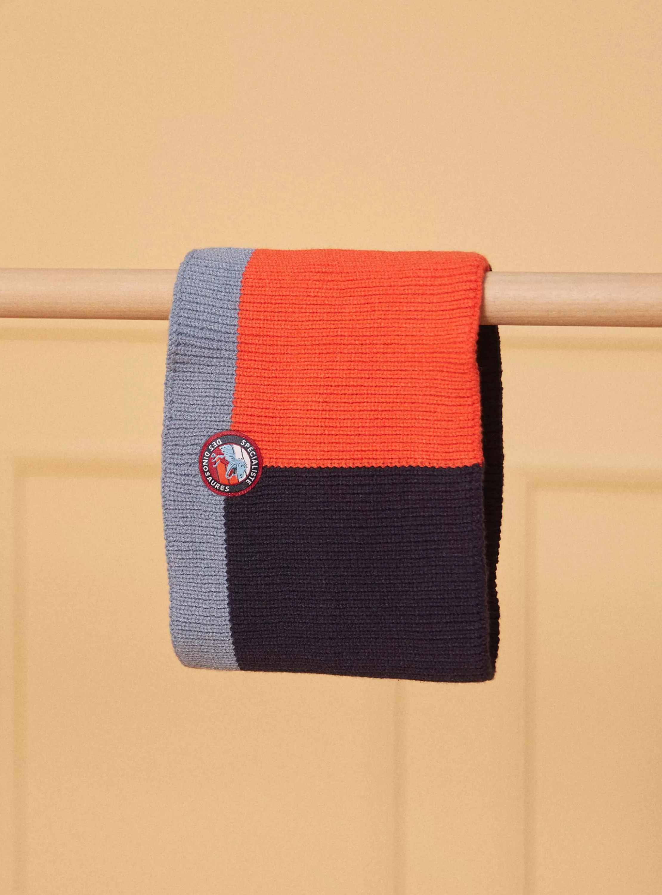 Cheap Sergent Major Snood maille côtelé tricolore