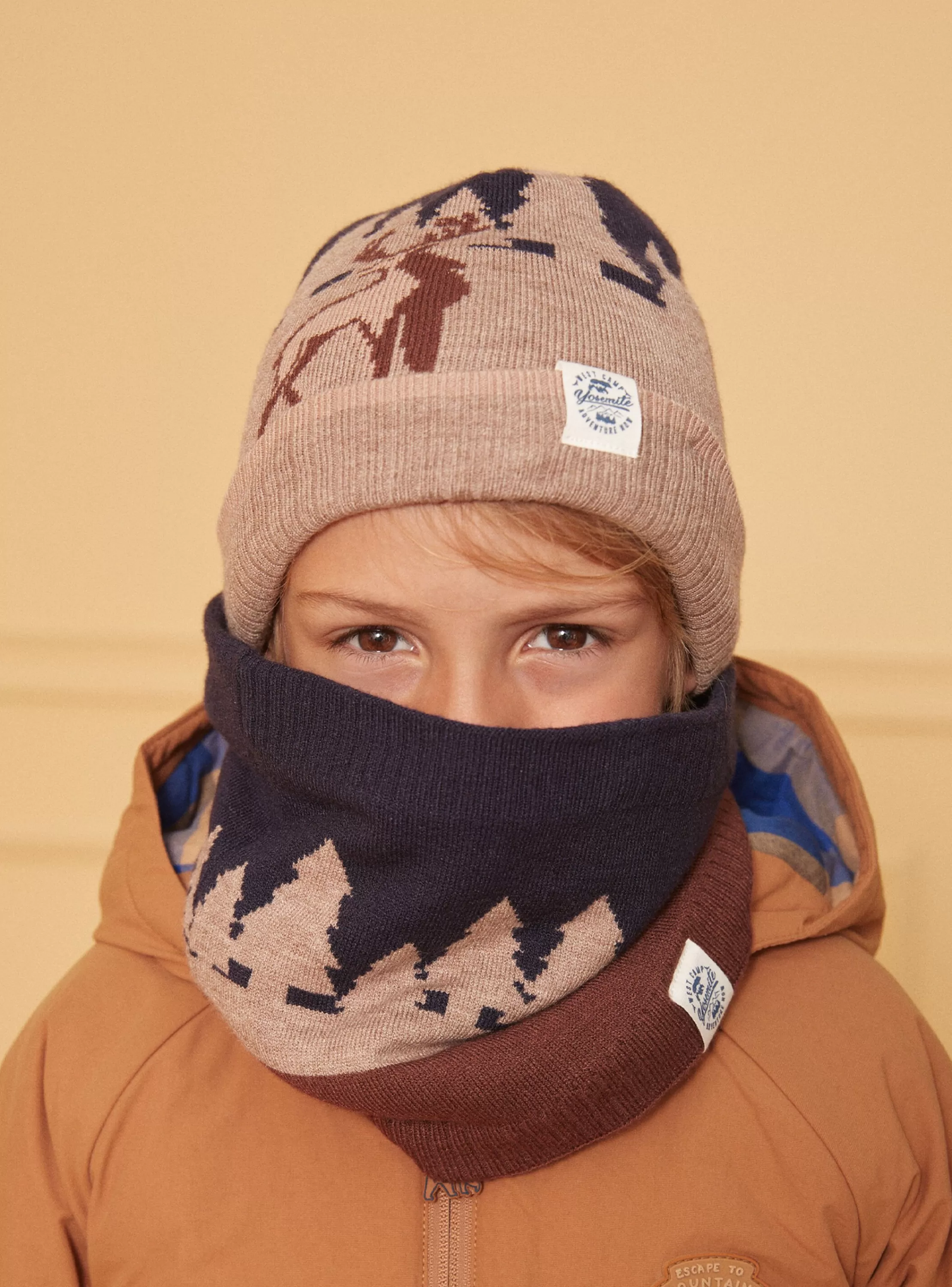 Store Sergent Major Snood tricot jacquard