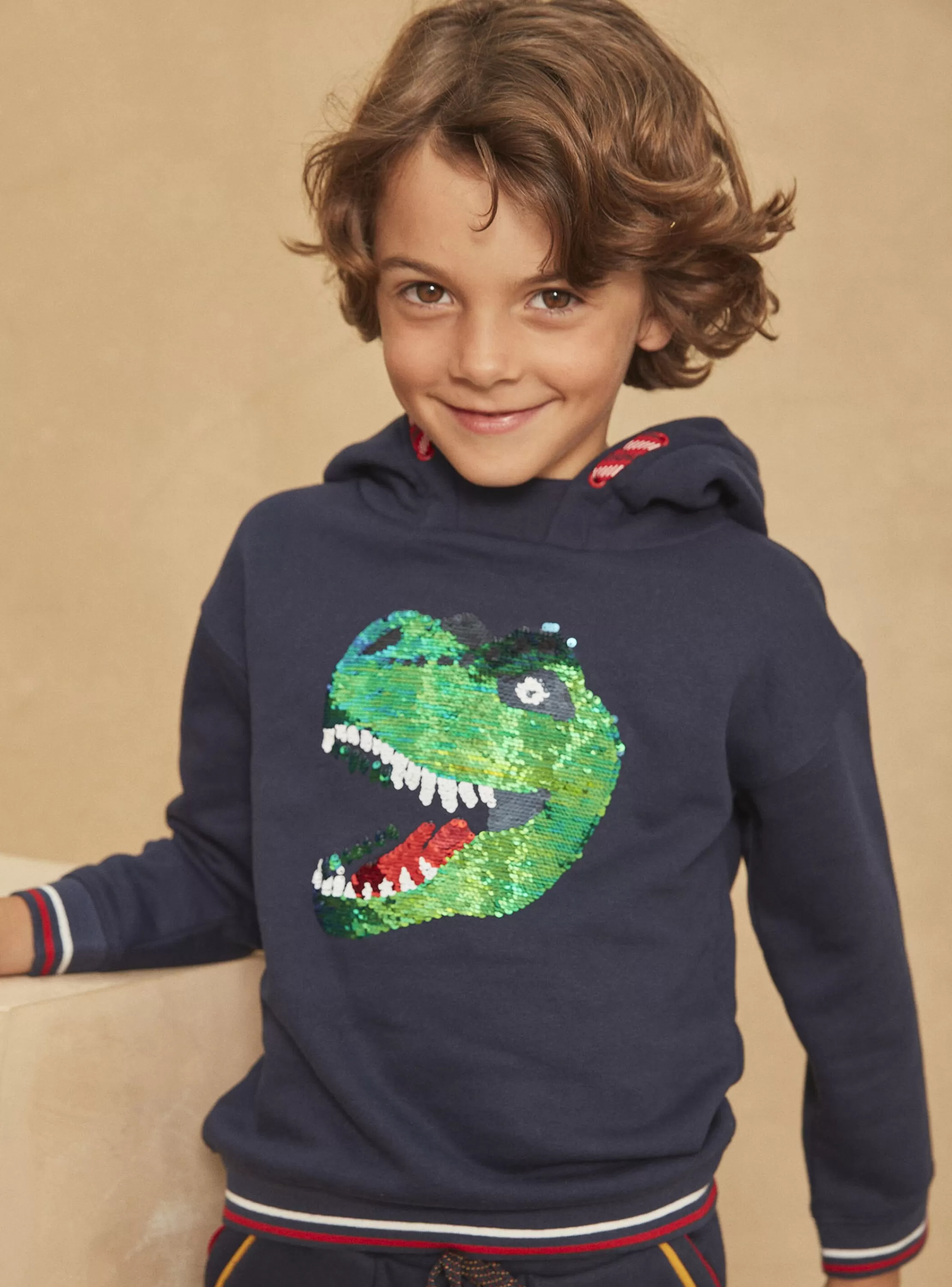 Cheap Sergent Major Sweat à capuche bleu marine à manches longues