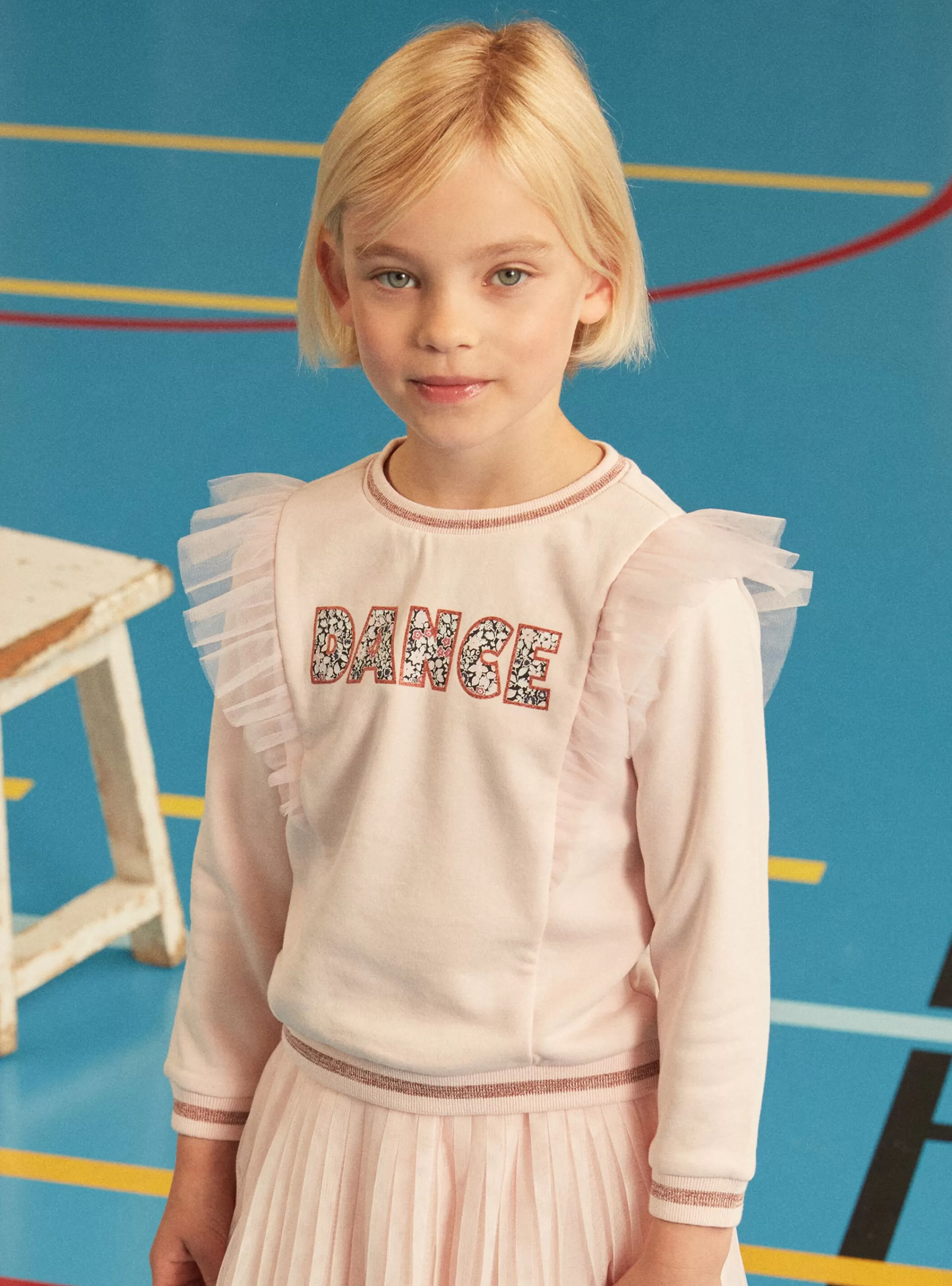 Clearance Sergent Major Sweat rose à volants