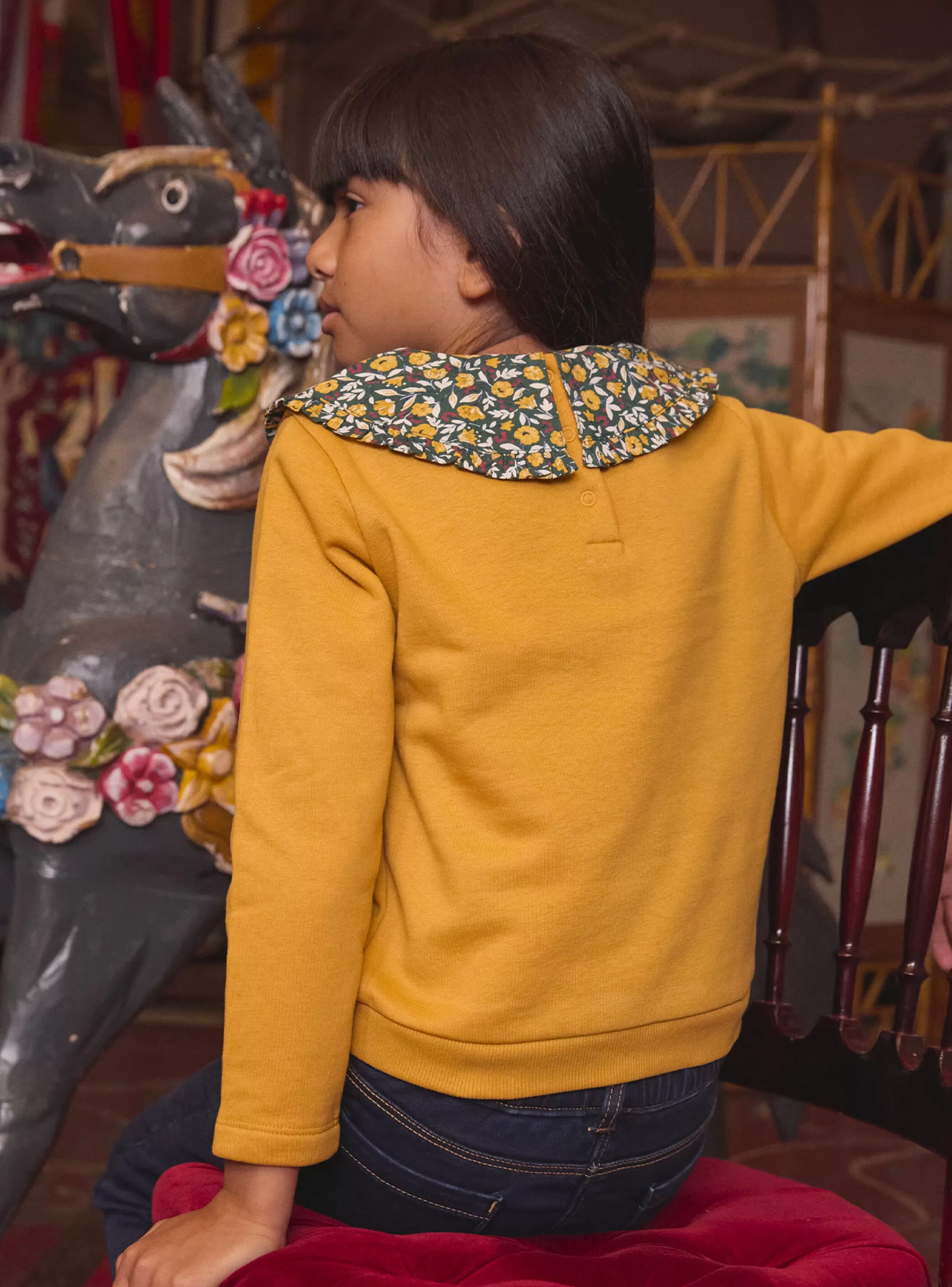 New Sergent Major Sweat Shirt Jaune