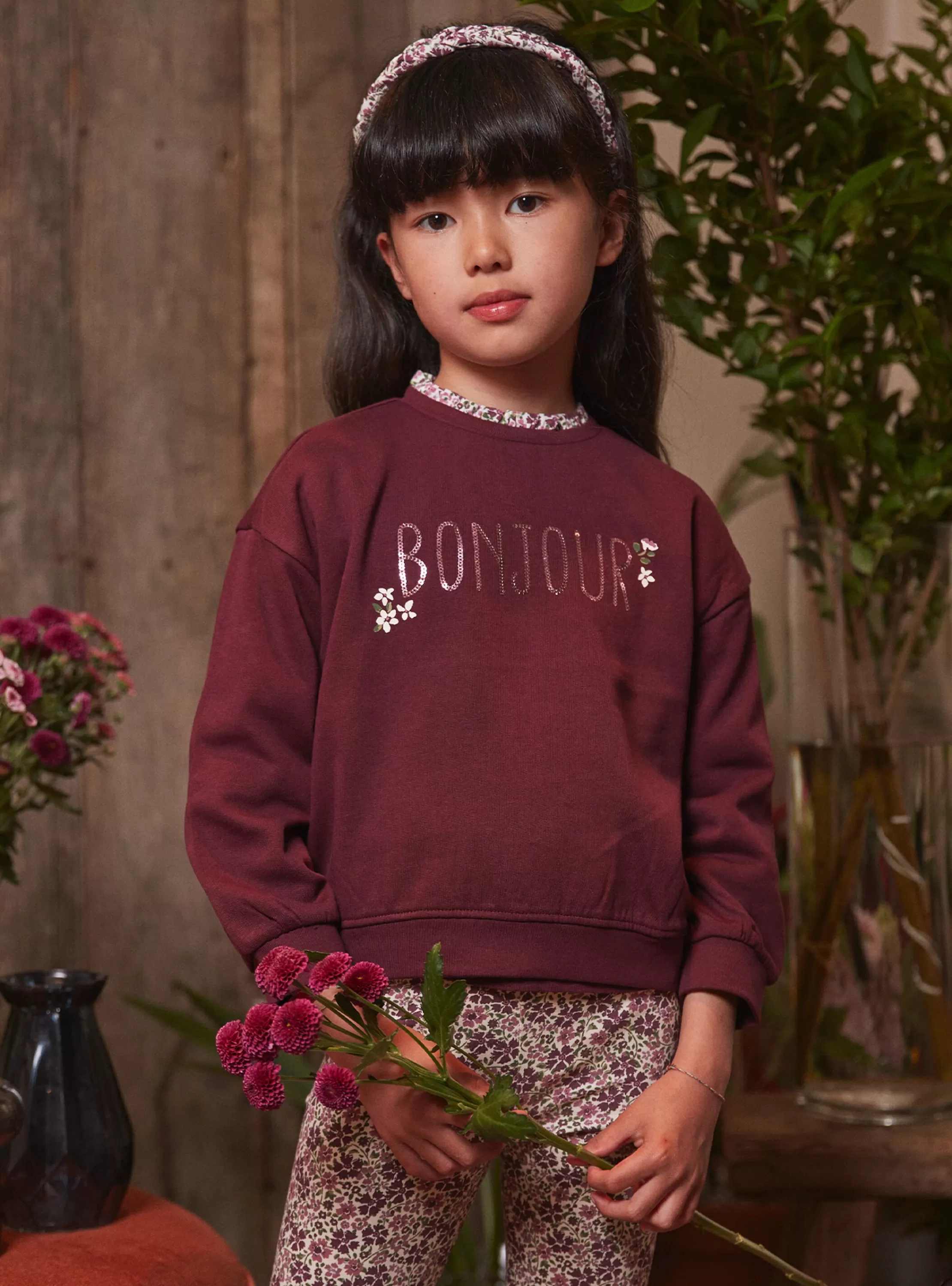 Cheap Sergent Major Sweat  violet à sequins