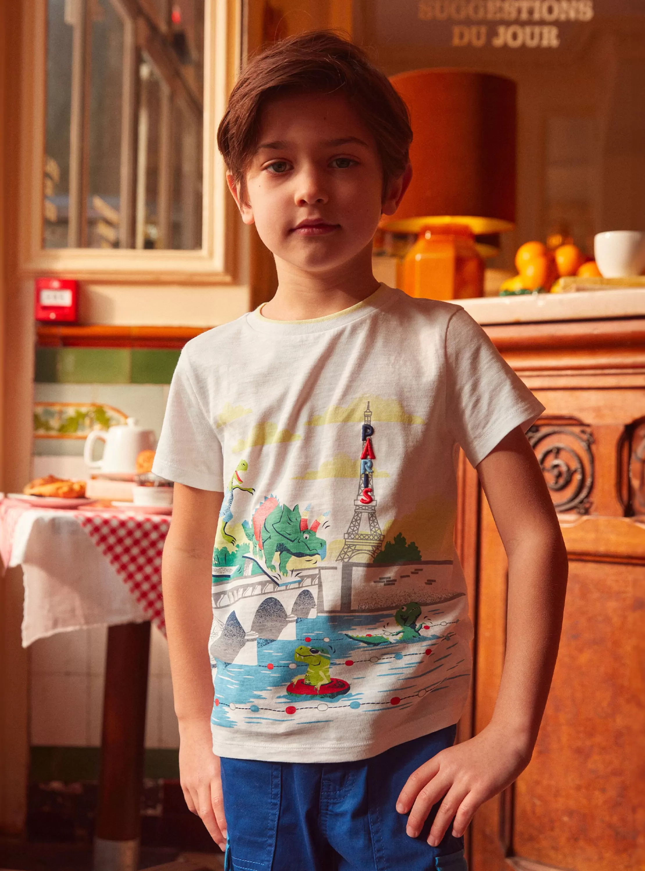 Fashion Sergent Major Tee Shirt Manches Courtes Blanc