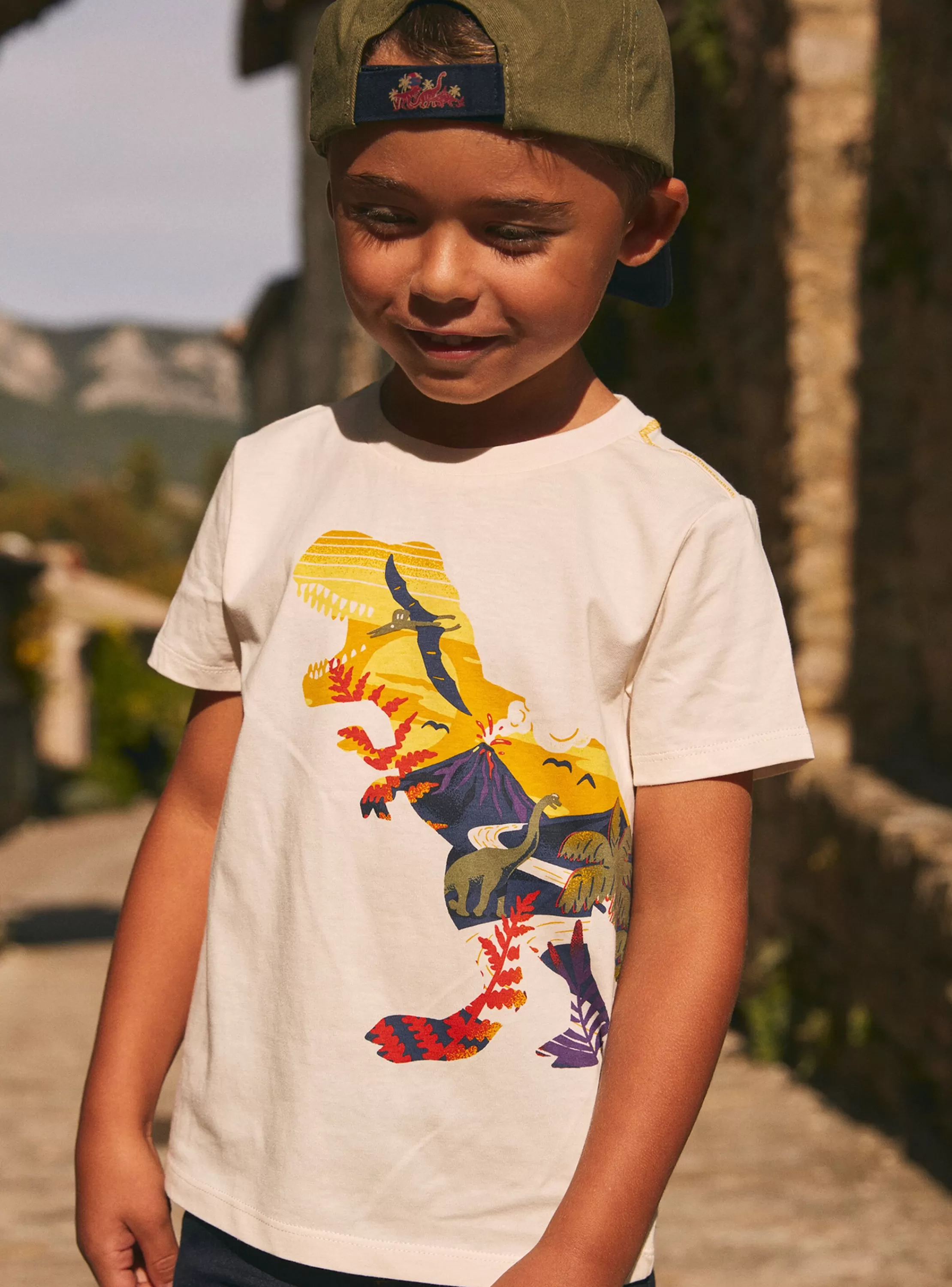 Store Sergent Major Tee Shirt Manches Courtes Blanc