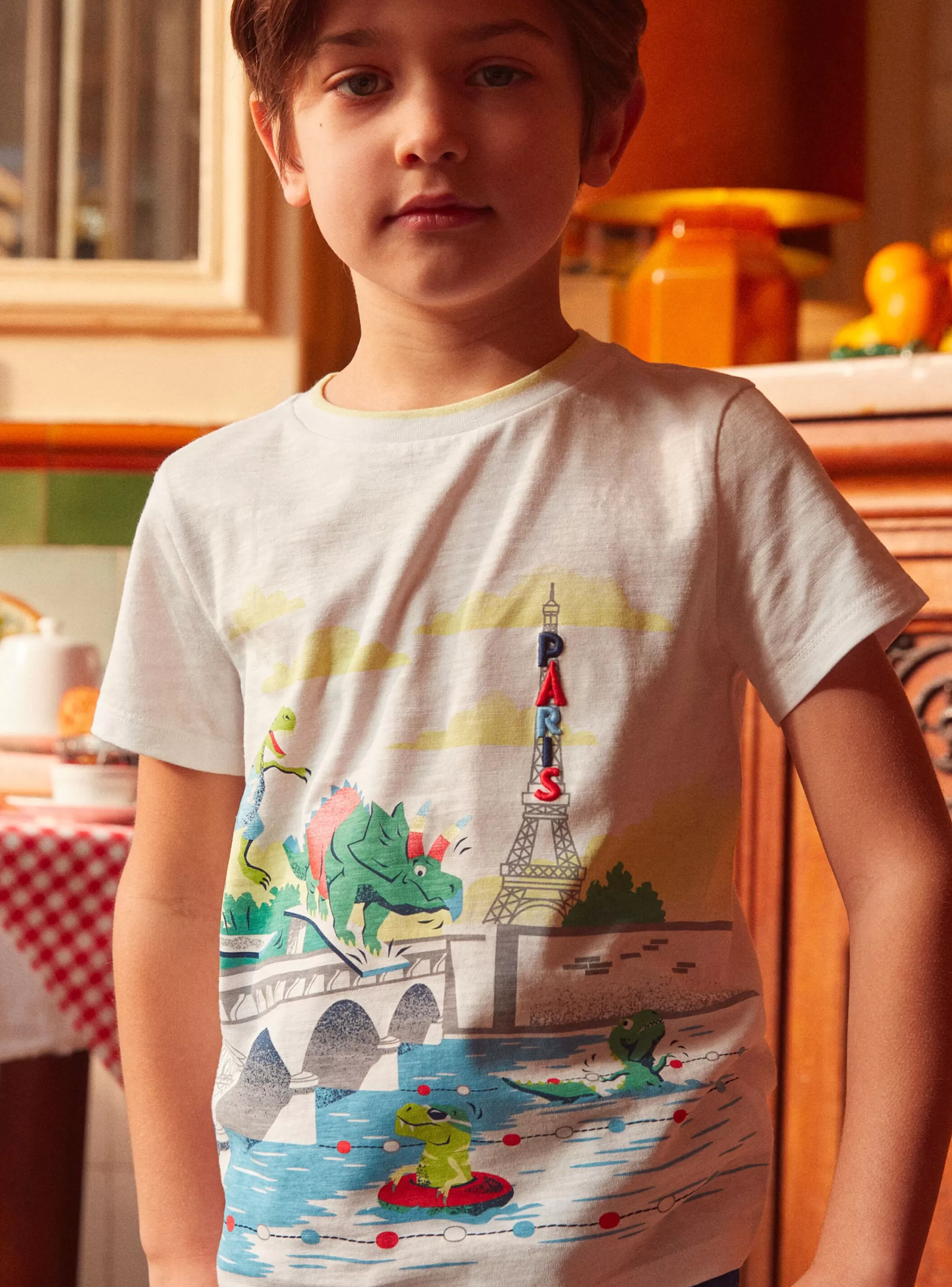 Fashion Sergent Major Tee Shirt Manches Courtes Blanc