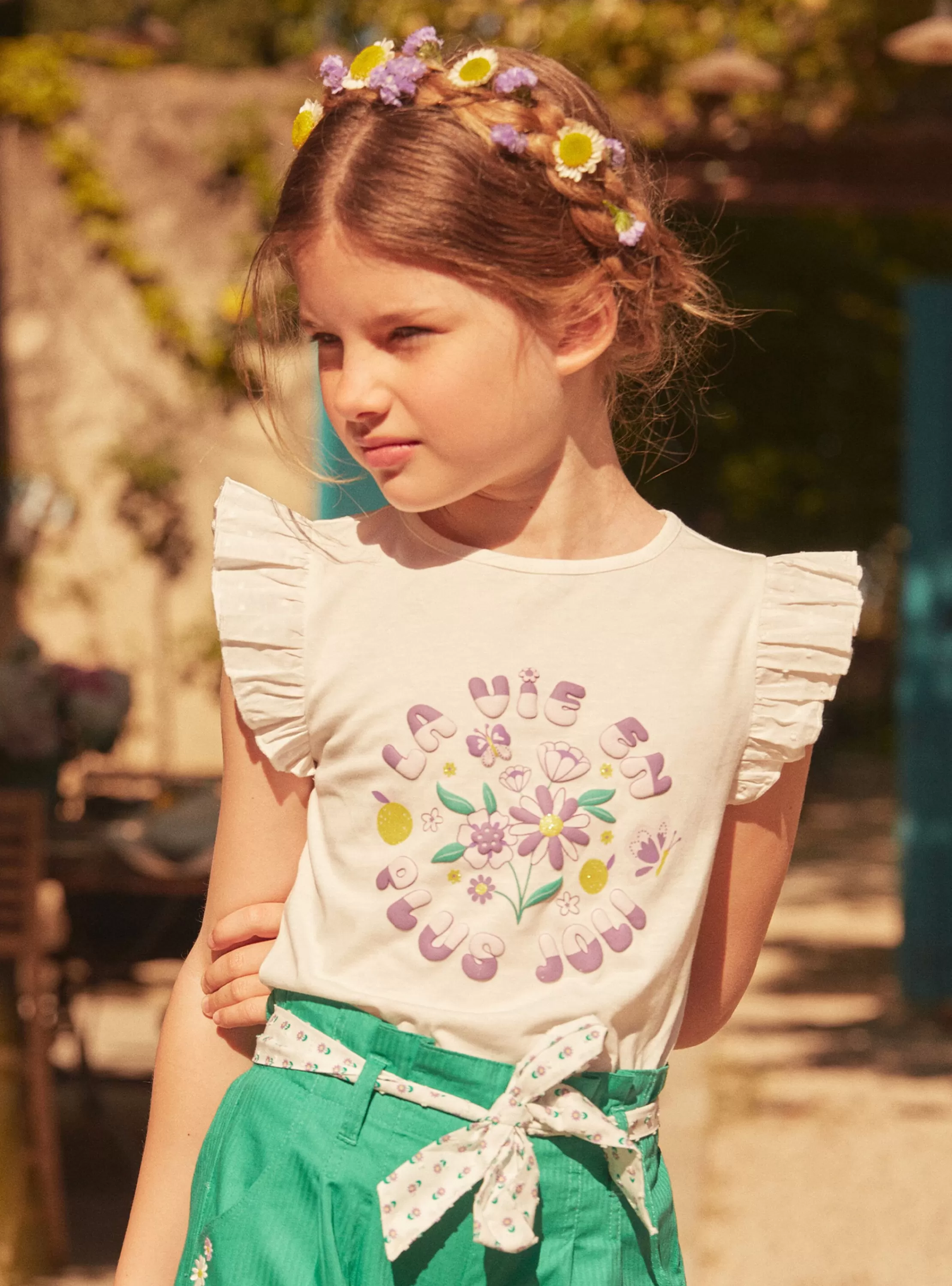 Cheap Sergent Major Tee Shirt Manches Courtes Ecru