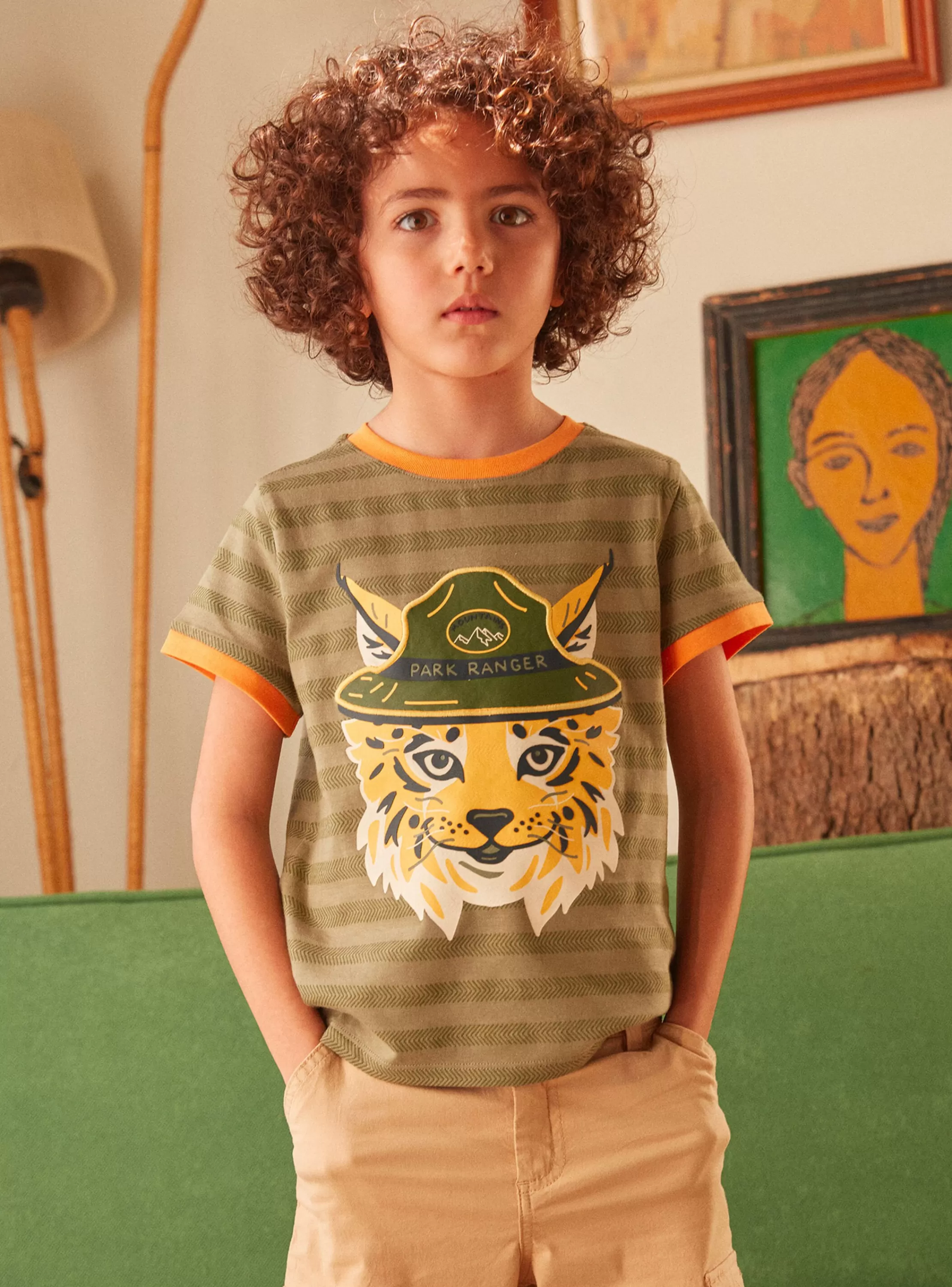 Discount Sergent Major Tee Shirt Manches Courtes Kaki