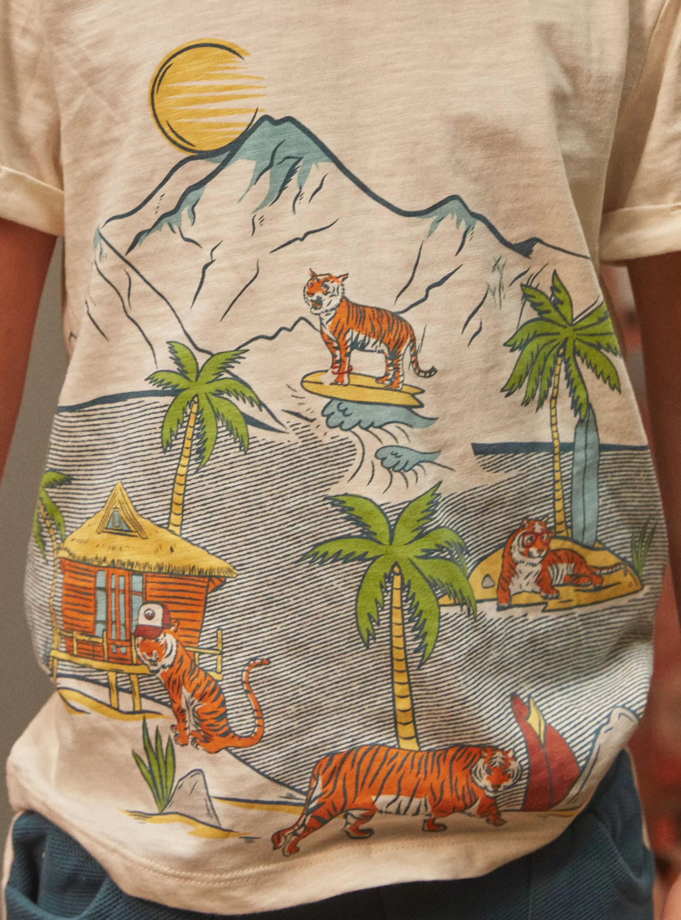 Cheap Sergent Major Tee Shirt Manches Courtes Orange