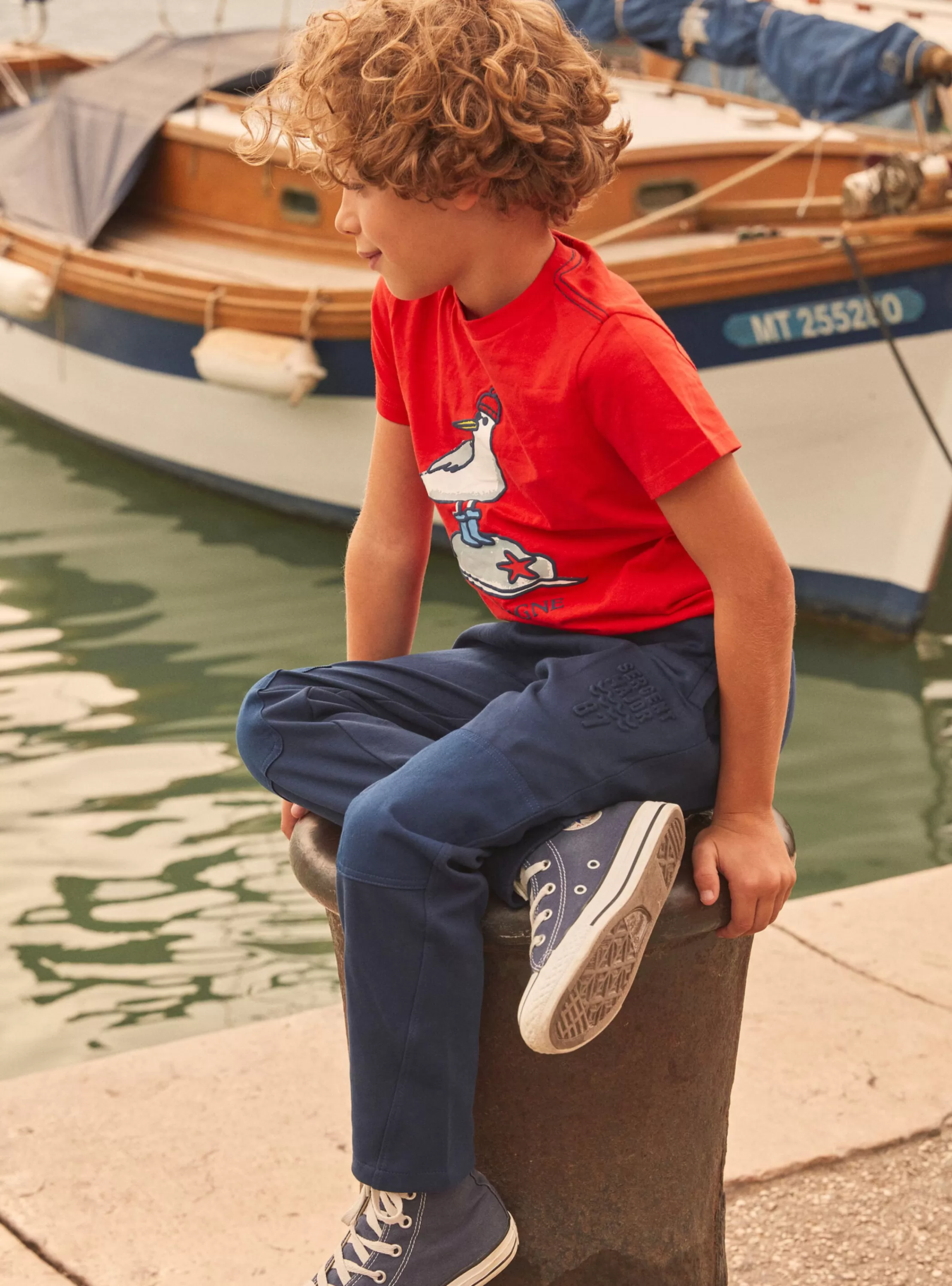 Best Sale Sergent Major Tee Shirt Manches Courtes Rouge