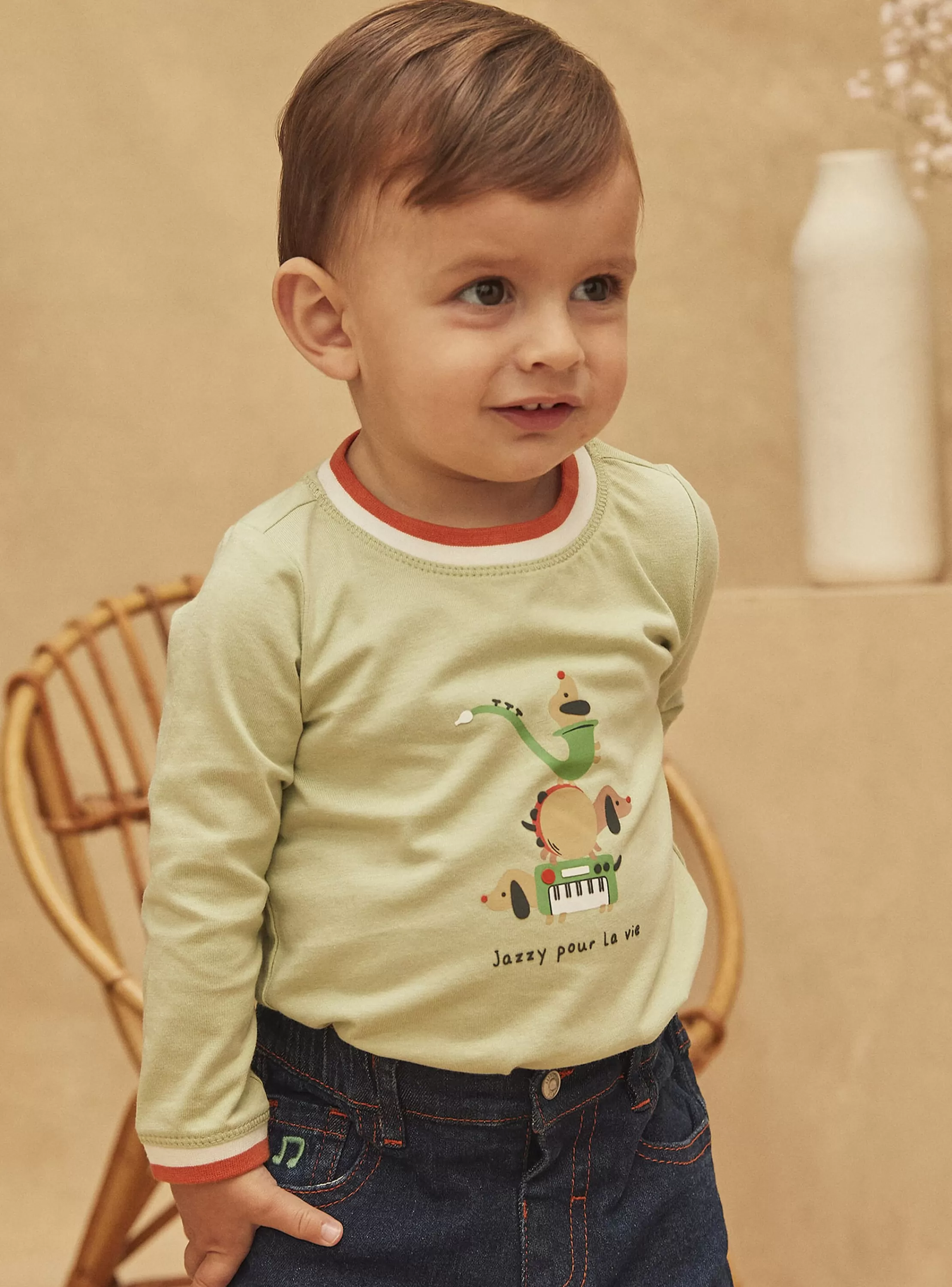 Cheap Sergent Major Tee Shirt Manches Longues Vert