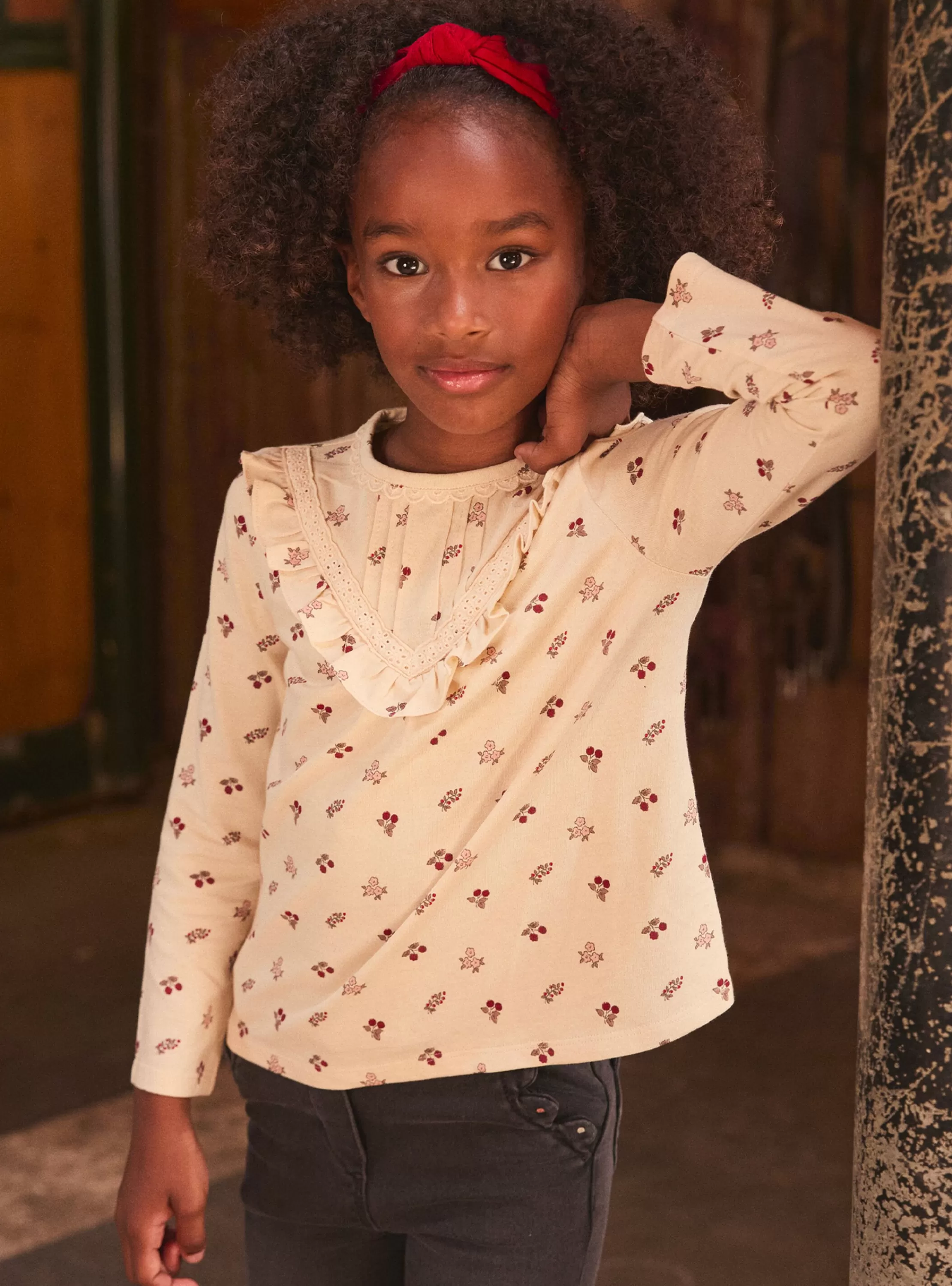 Discount Sergent Major T-shirt  à fleurs