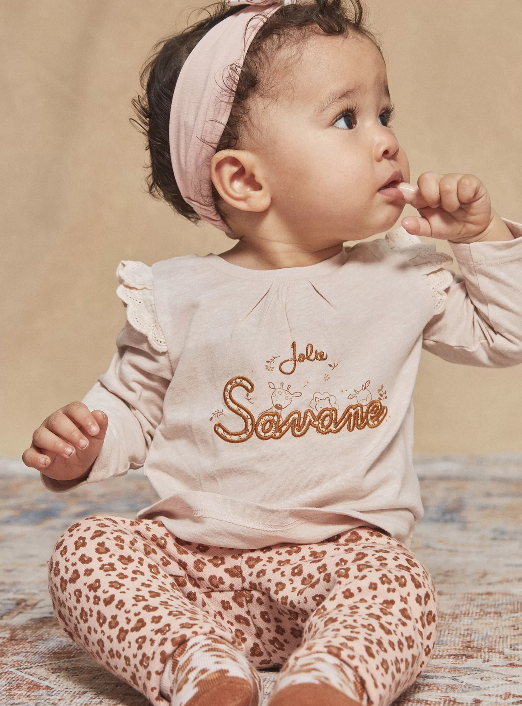 Outlet Sergent Major T-shirt beige à manches longues