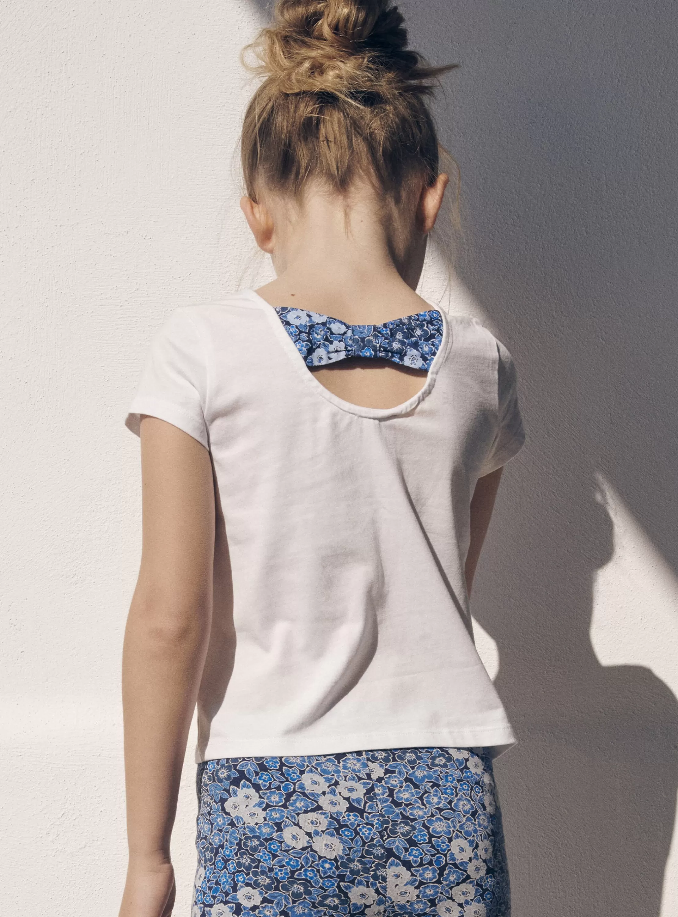 Discount Sergent Major T-shirt écru à motifs papillons