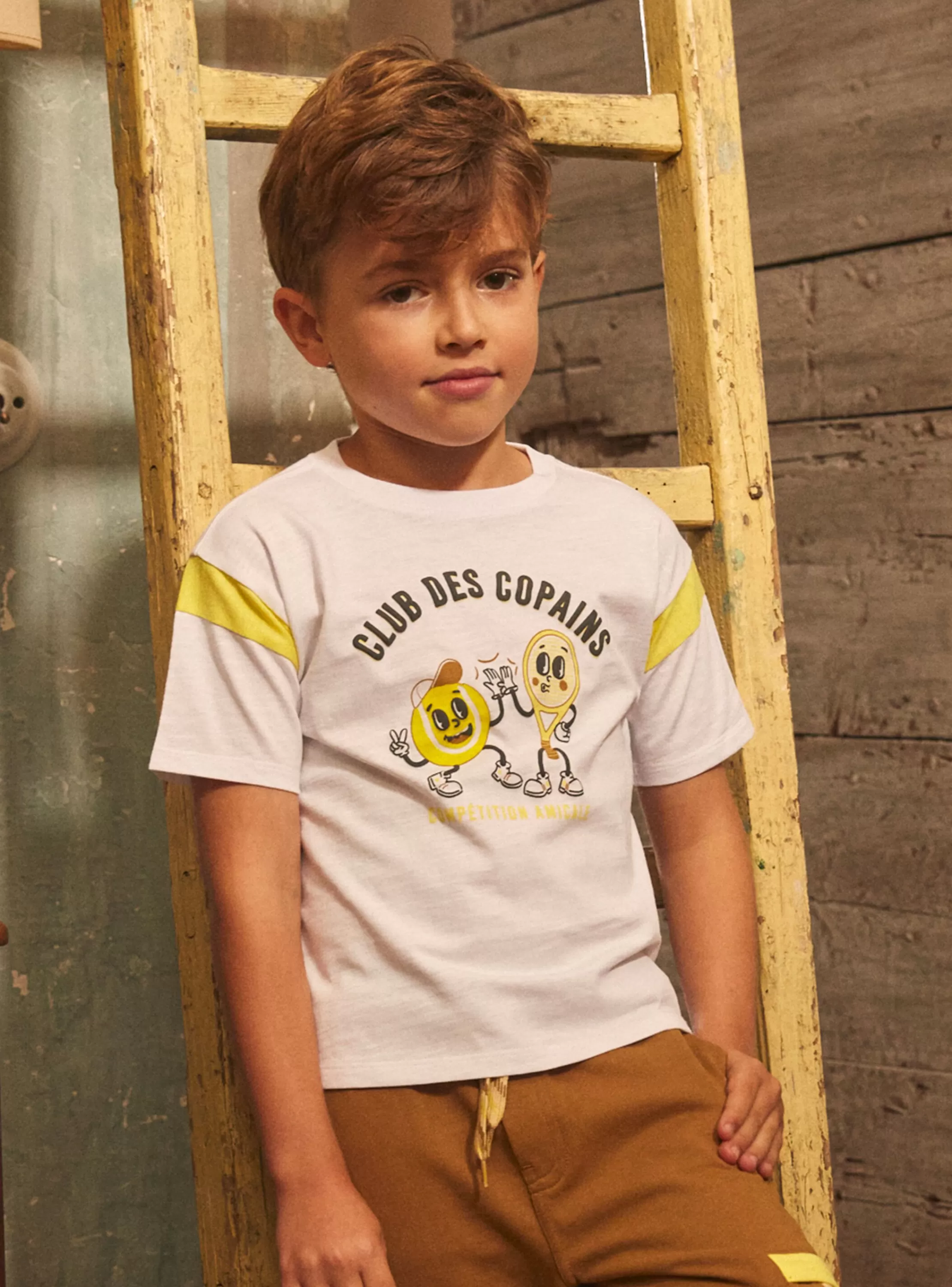 Discount Sergent Major T-shirt écru Meilleurs amis