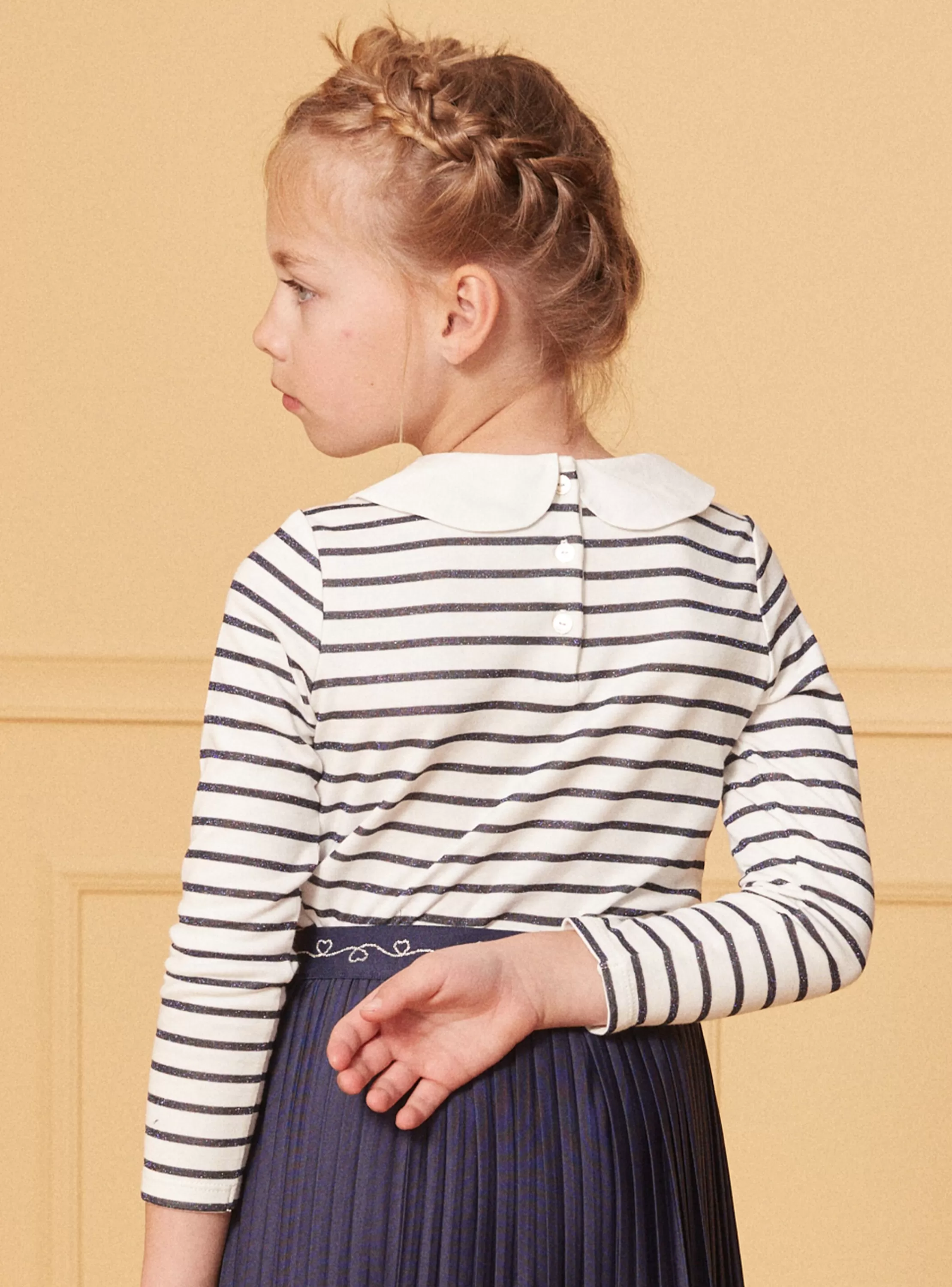 Outlet Sergent Major T-shirt  marinière bleu