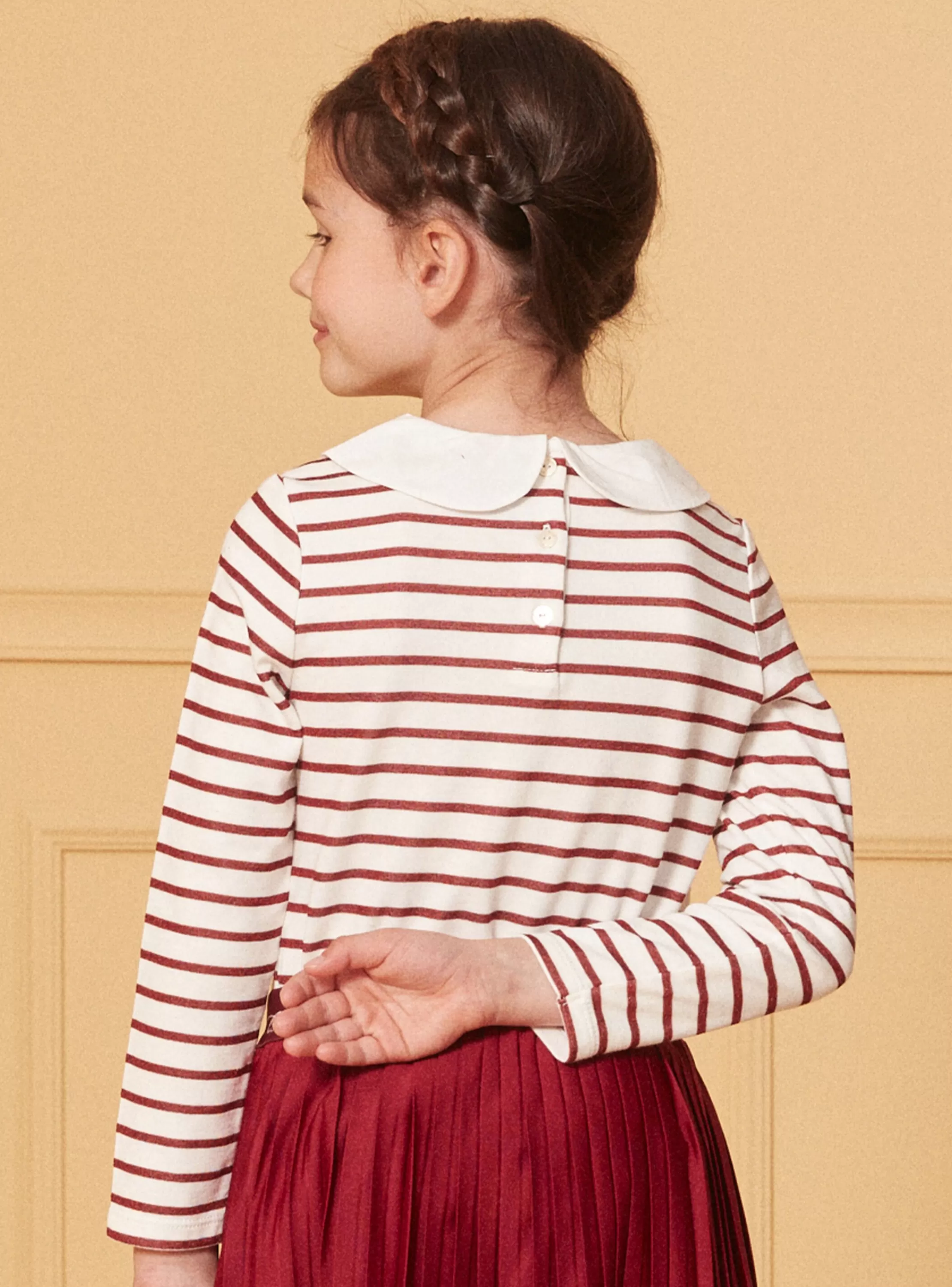 Best Sergent Major T-shirt  marinière rouge