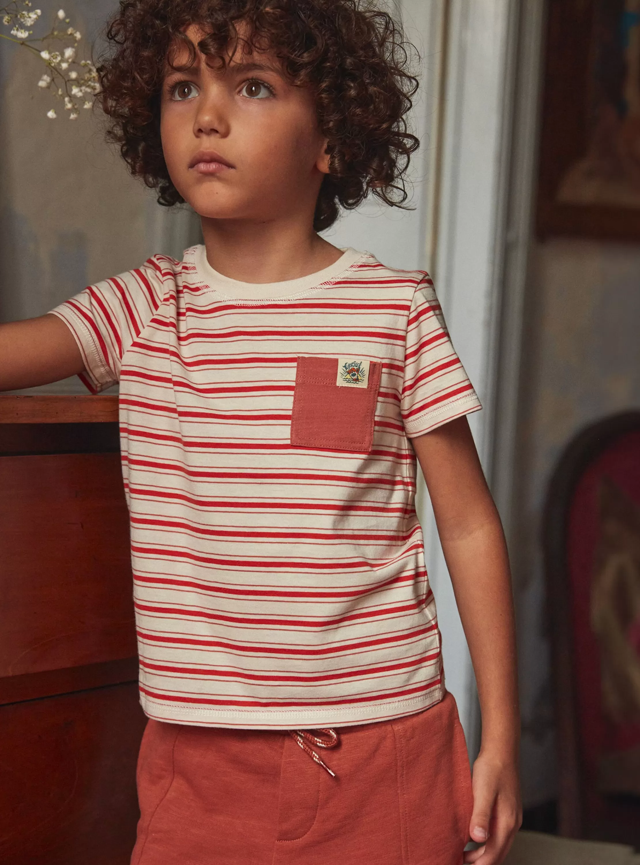 Flash Sale Sergent Major T-shirt terracotta à poche