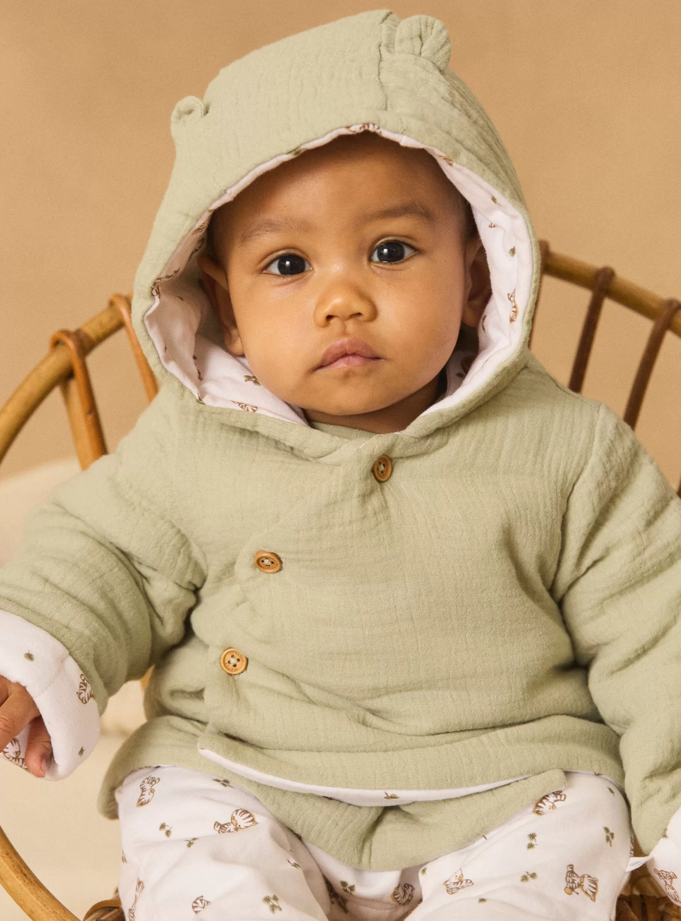 Cheap Sergent Major Veste à capuche en gaze de coton et jersey