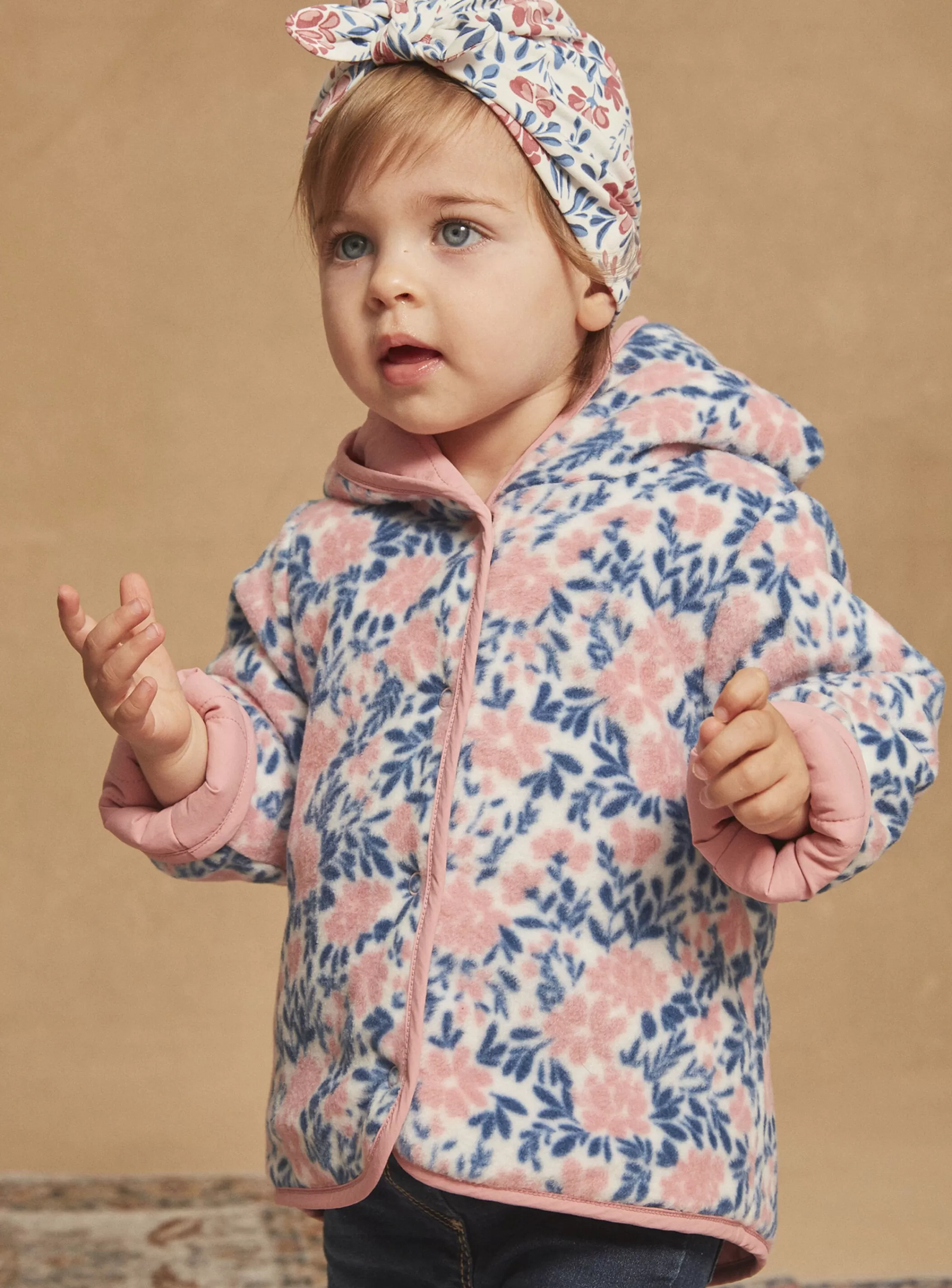 Hot Sergent Major Veste à capuche réversible vieux rose